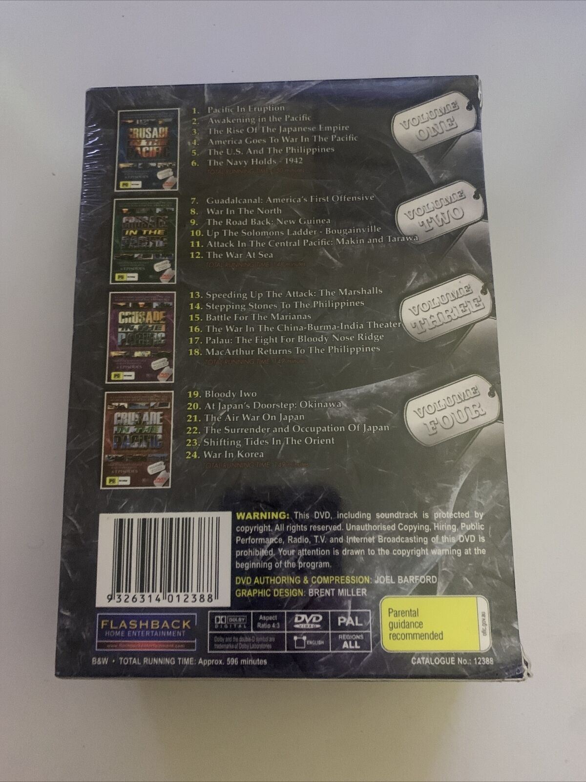 *New Sealed* Crusade In The Pacific WWII Box Set (DVD) War Documentary