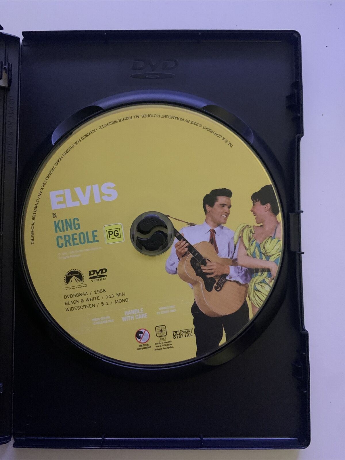 King Creole (DVD, 1958) Elvis Presley, Carolyn Jones, Walter Matthau. Region 4