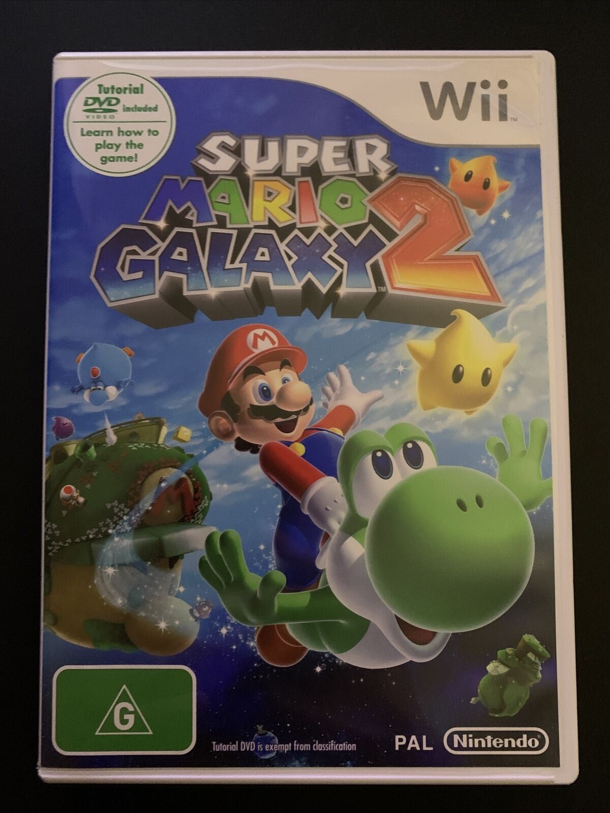 Super Mario Galaxy 2 - Nintendo Wii PAL Game with Tutorial DVD