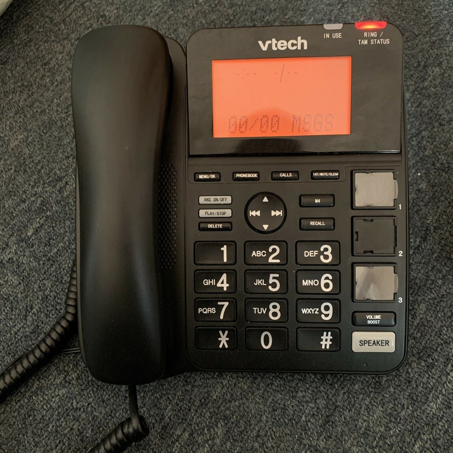 VTech Corded and Cordless Phone 16650 Large Button,Handsfree & Answering Machine