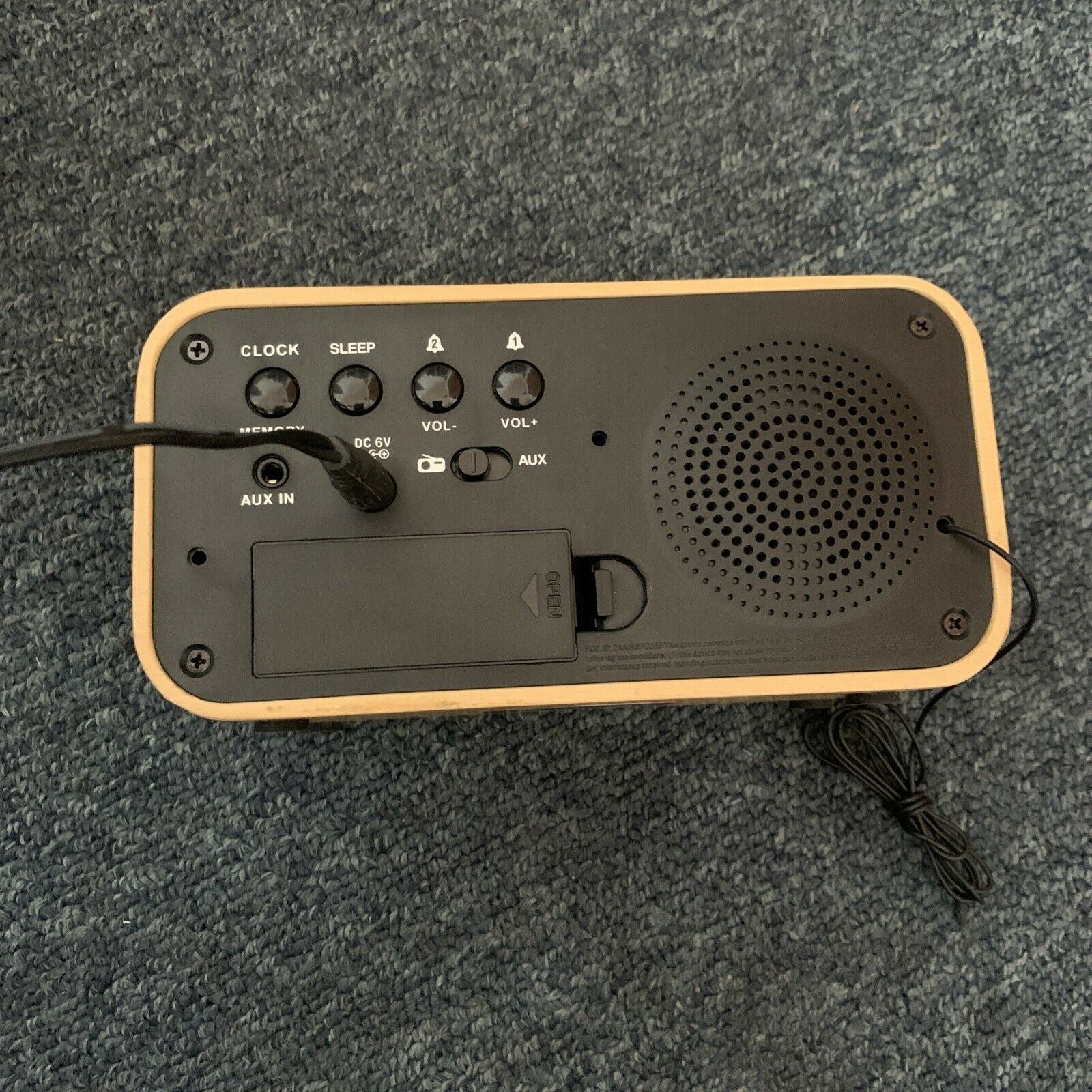 Audiosonic CR668PL Wood Clock Radio Retro Unit