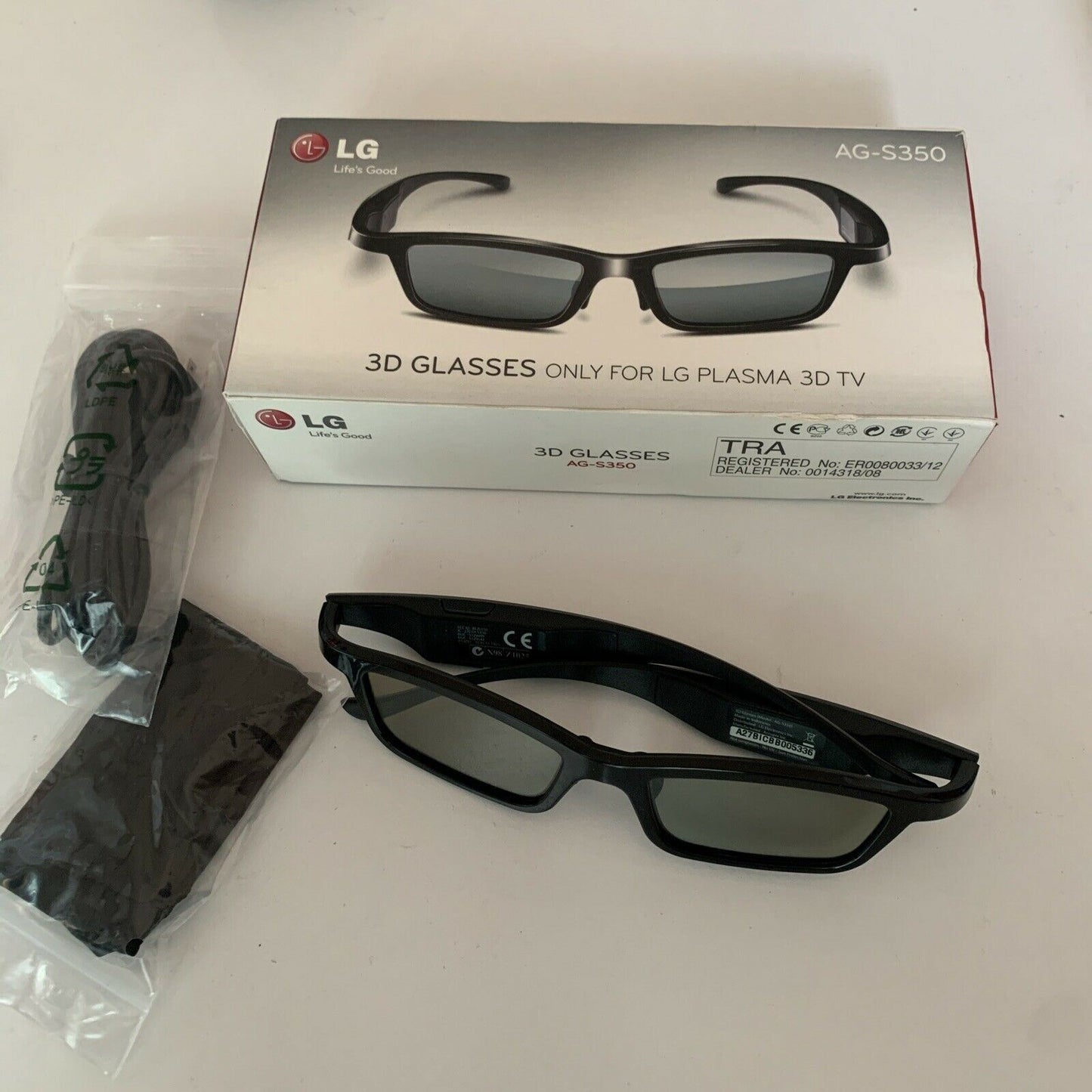 LG Active 3D Shutter Glasses AG-S350