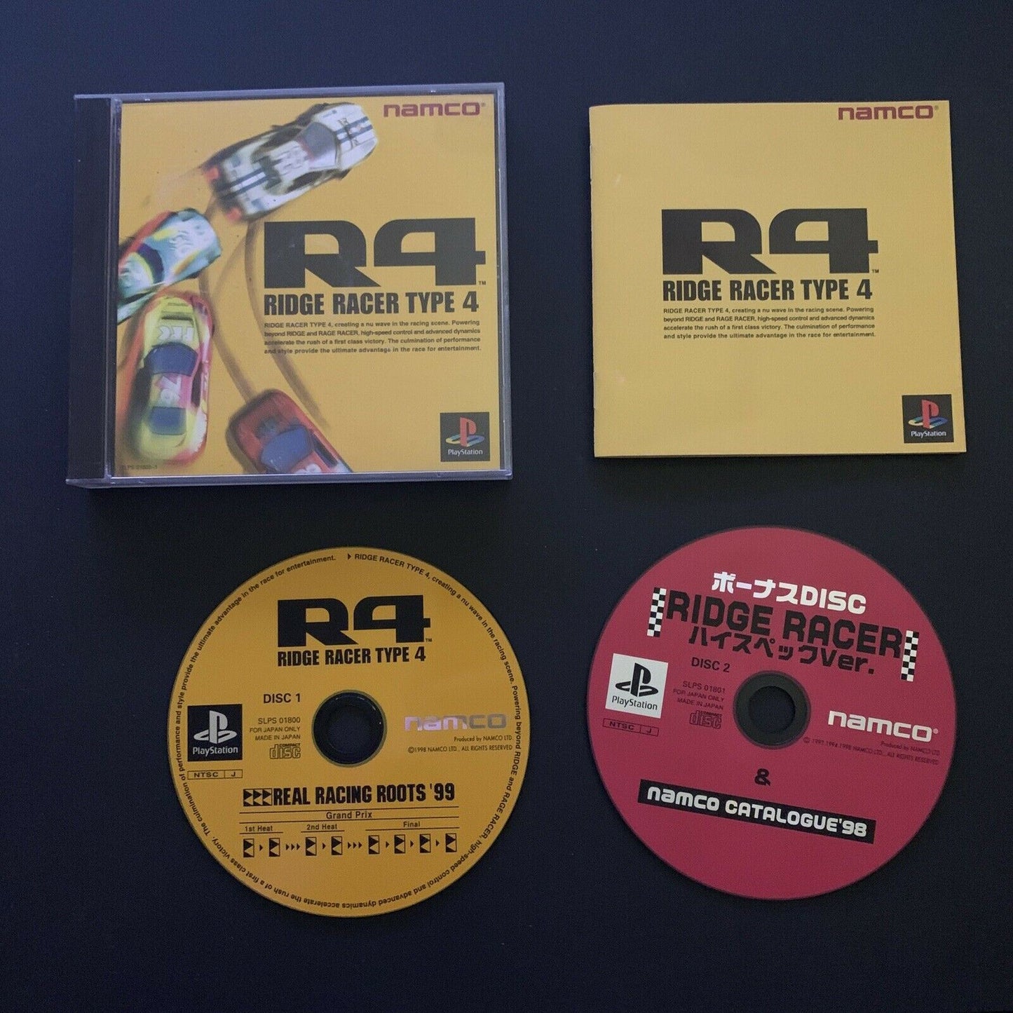 R4 Ridge Racer Type 4 - PlayStation PS1 NTSC-J Japan NAMCO Racing Game