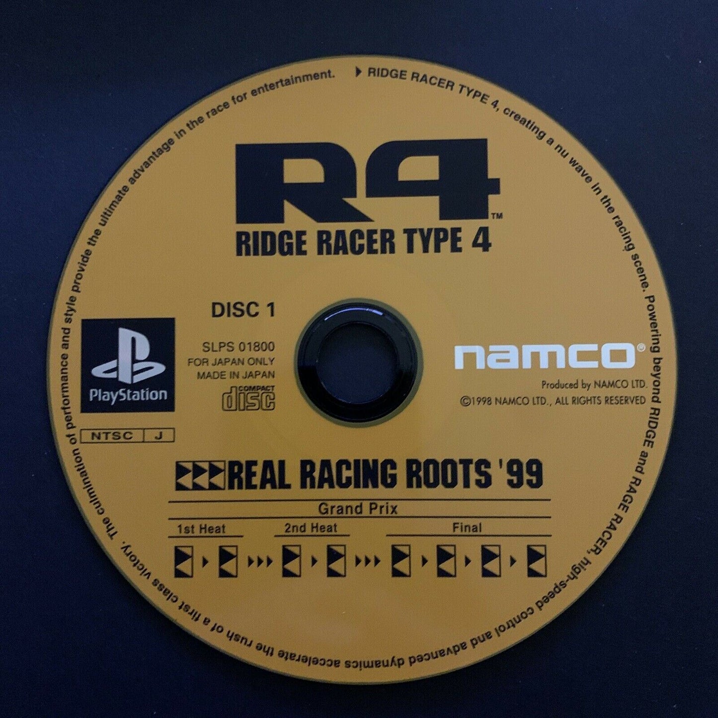 R4 Ridge Racer Type 4 - PlayStation PS1 NTSC-J Japan NAMCO Racing Game