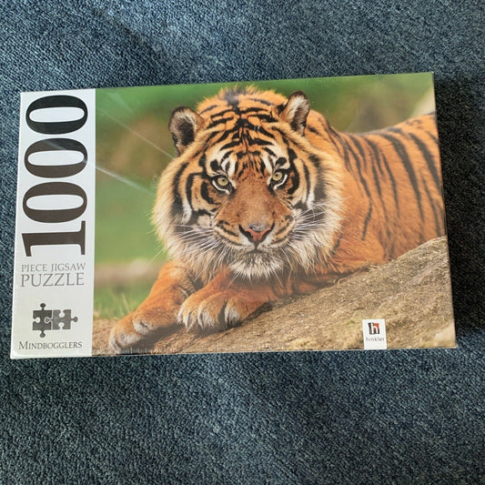 *New Sealed* Mindbogglers 1000 Piece Puzzle Box Jigsaw Puzzle - Tiger