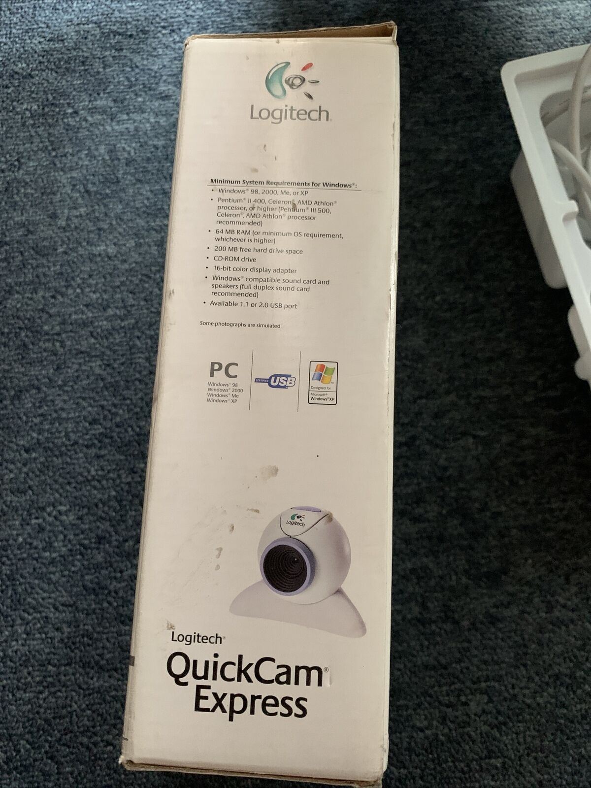 Vintage Logitech QuickCam Express Webcam USB – Retro Unit