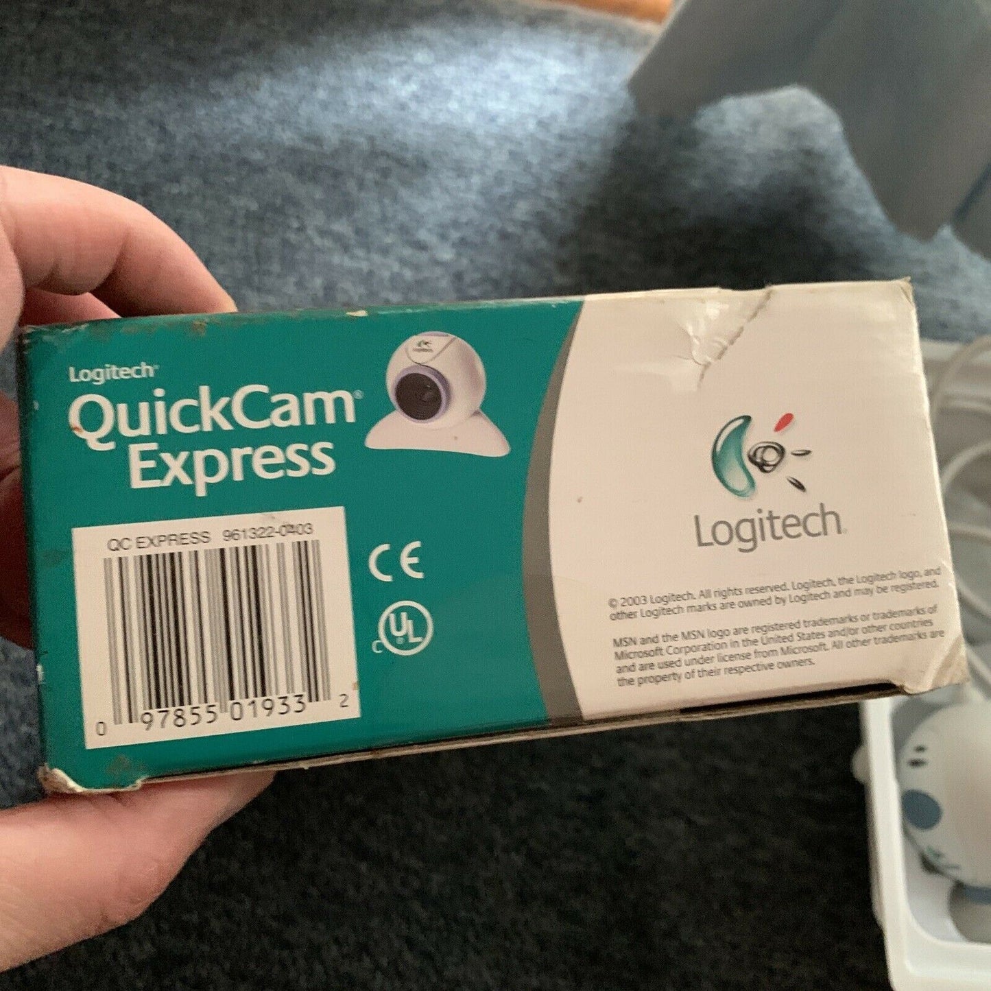 Vintage Logitech QuickCam Express Webcam USB