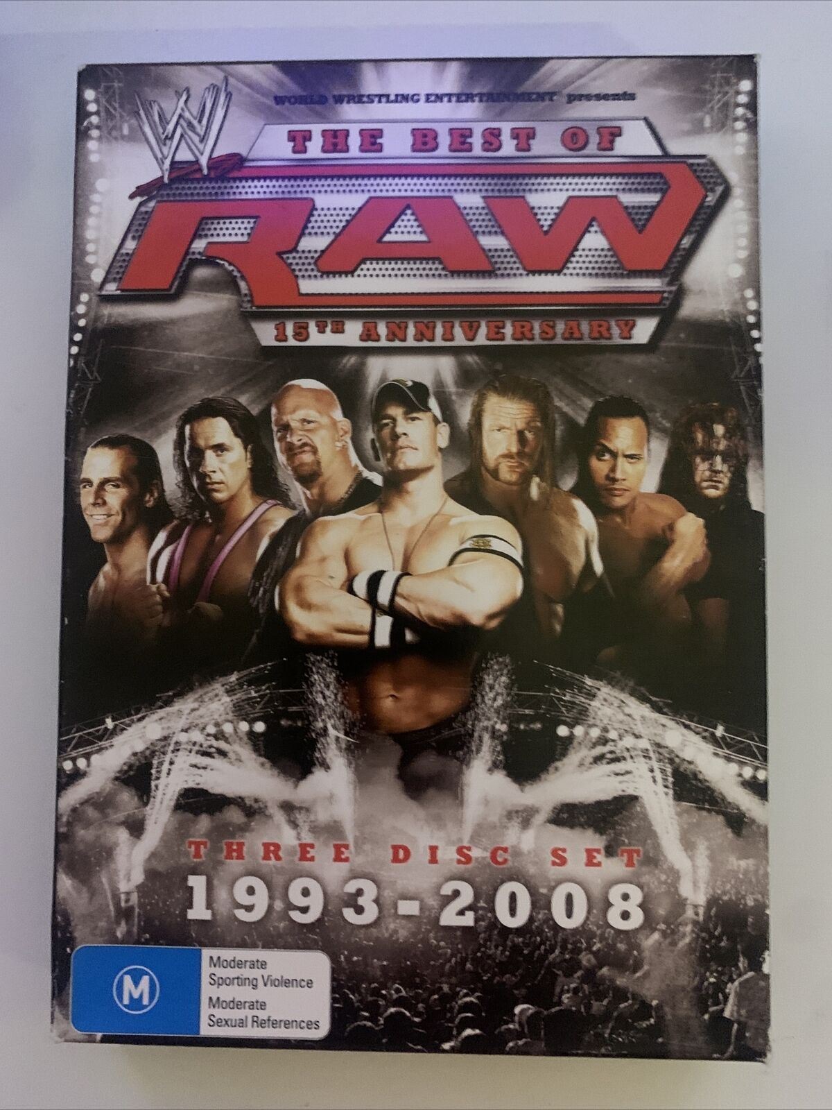 WWE The Best of Raw - 15th Anniversary 1993 - 2008 (DVD, 2008, 3-Disc) Region 4