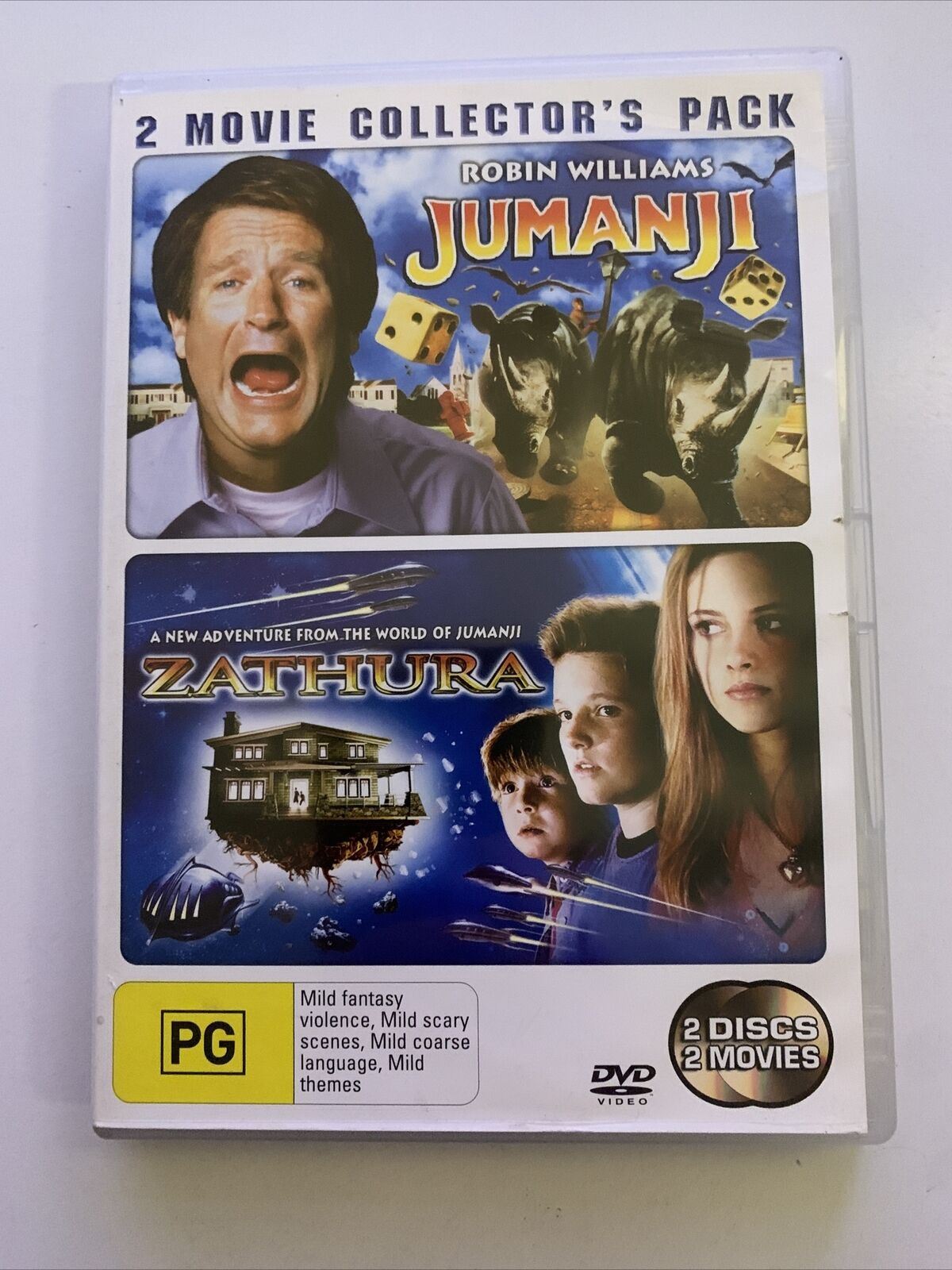 Jumanji  / Zathura - A Space Adventure (DVD) Robin Williams. Region 4