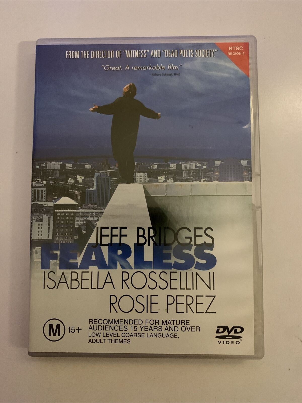 Fearless (DVD, 1993) Jeff Bridges, Isabella Rossellini. Region 4&1