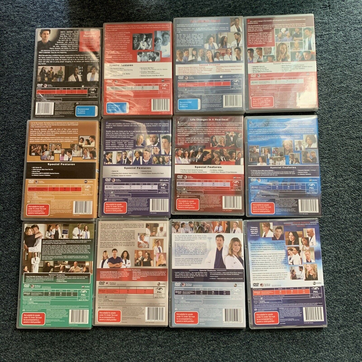 Greys Anatomy: The Complete Season 1 - 12 DVD Box Set Region 4