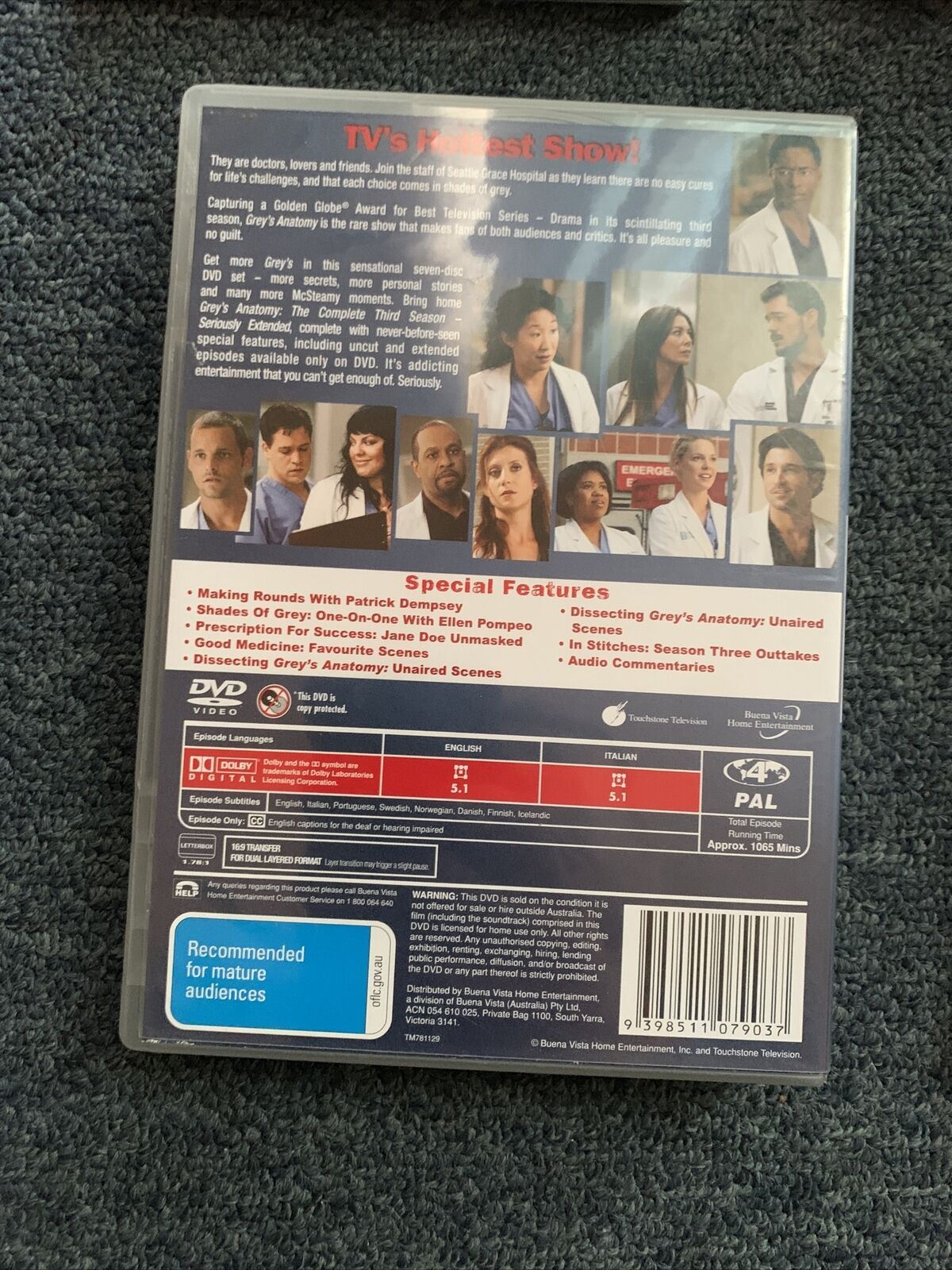 Grey's Anatomy - The Complete Season 1,2,3,8 - DVD Region 4