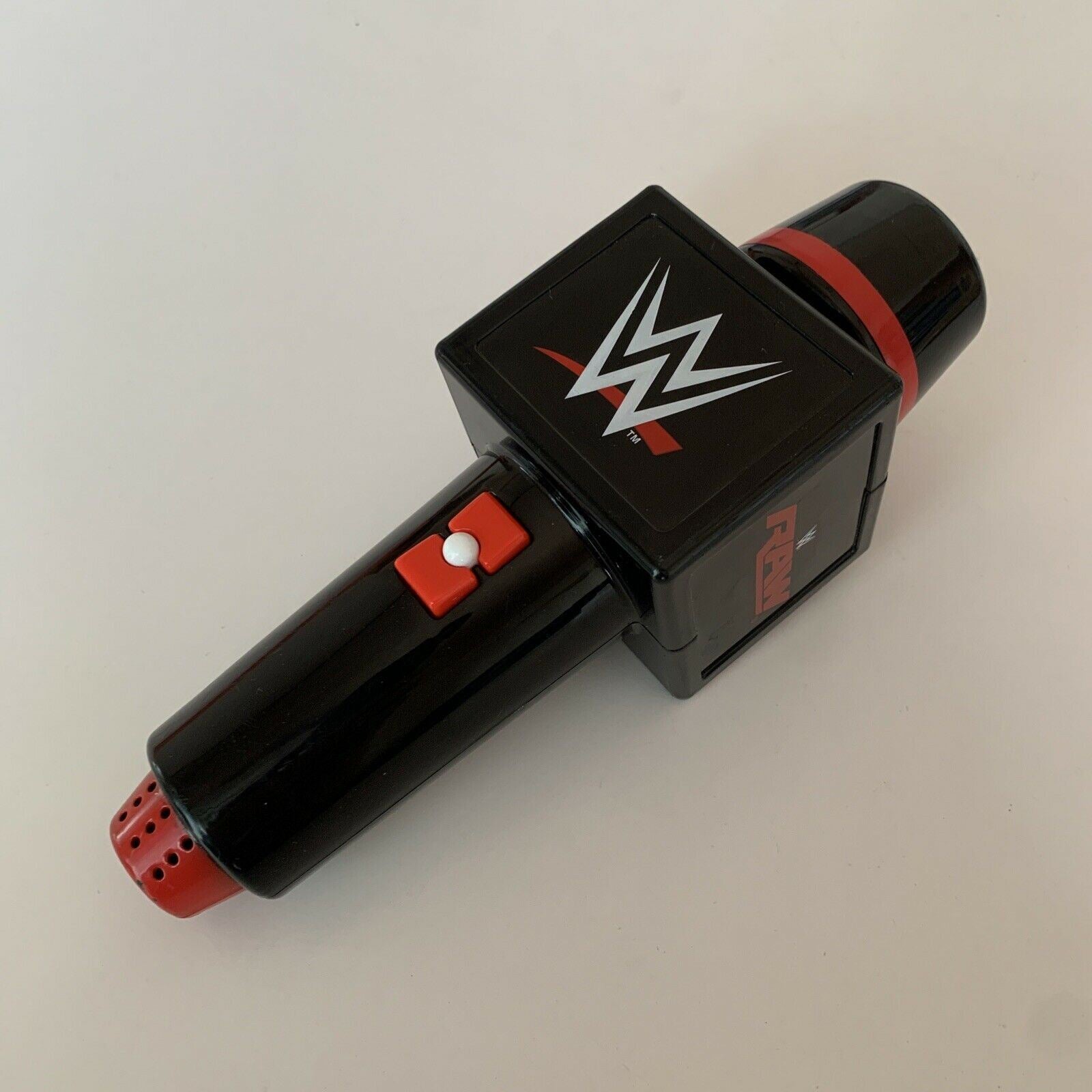 Wcw Microphone Mattel 2013 WWE RAW Big Talker Electronic Wrestling Microphone Voice P ...