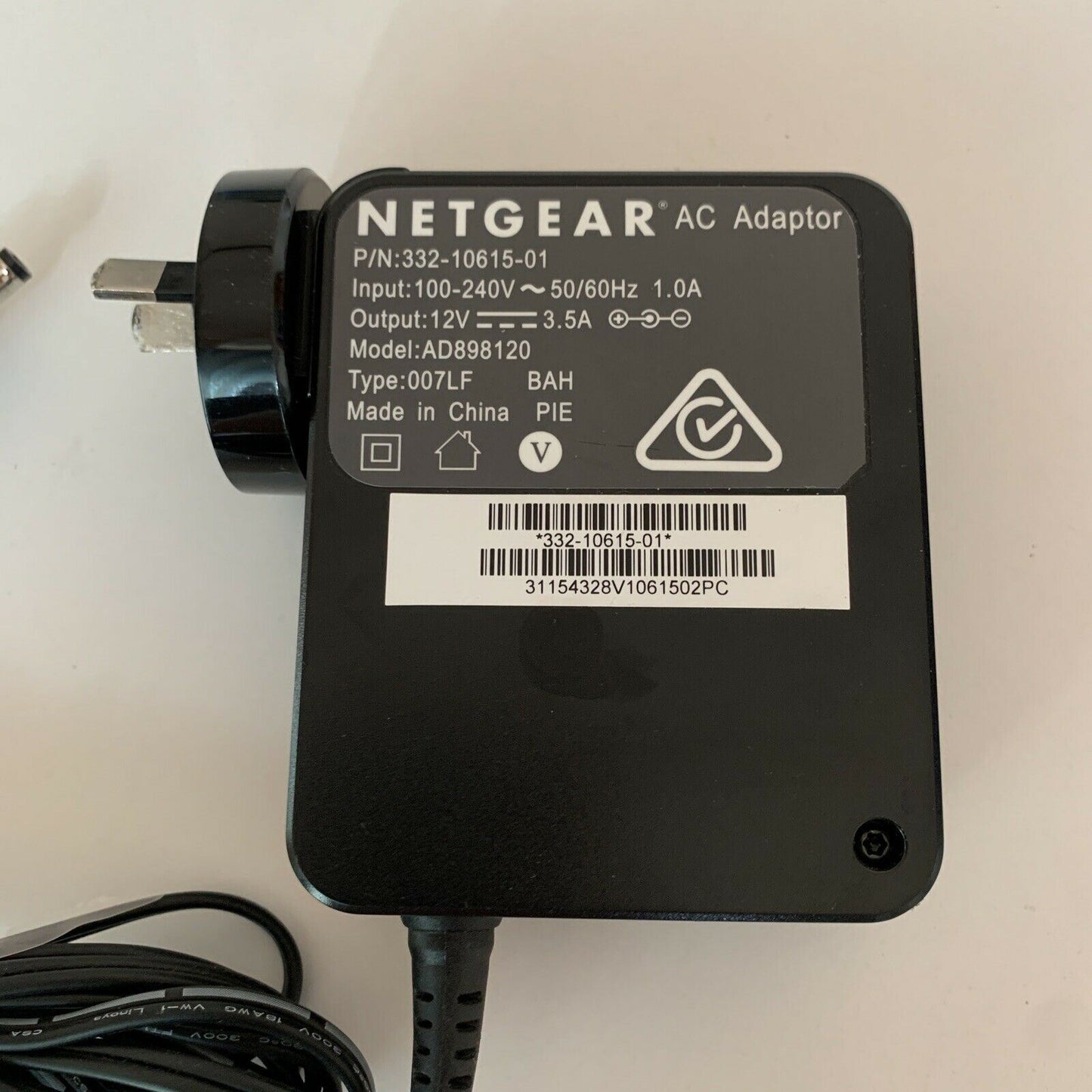 Genuine Netgear AD898120 AC Adapter 12V 3.5A Power Supply