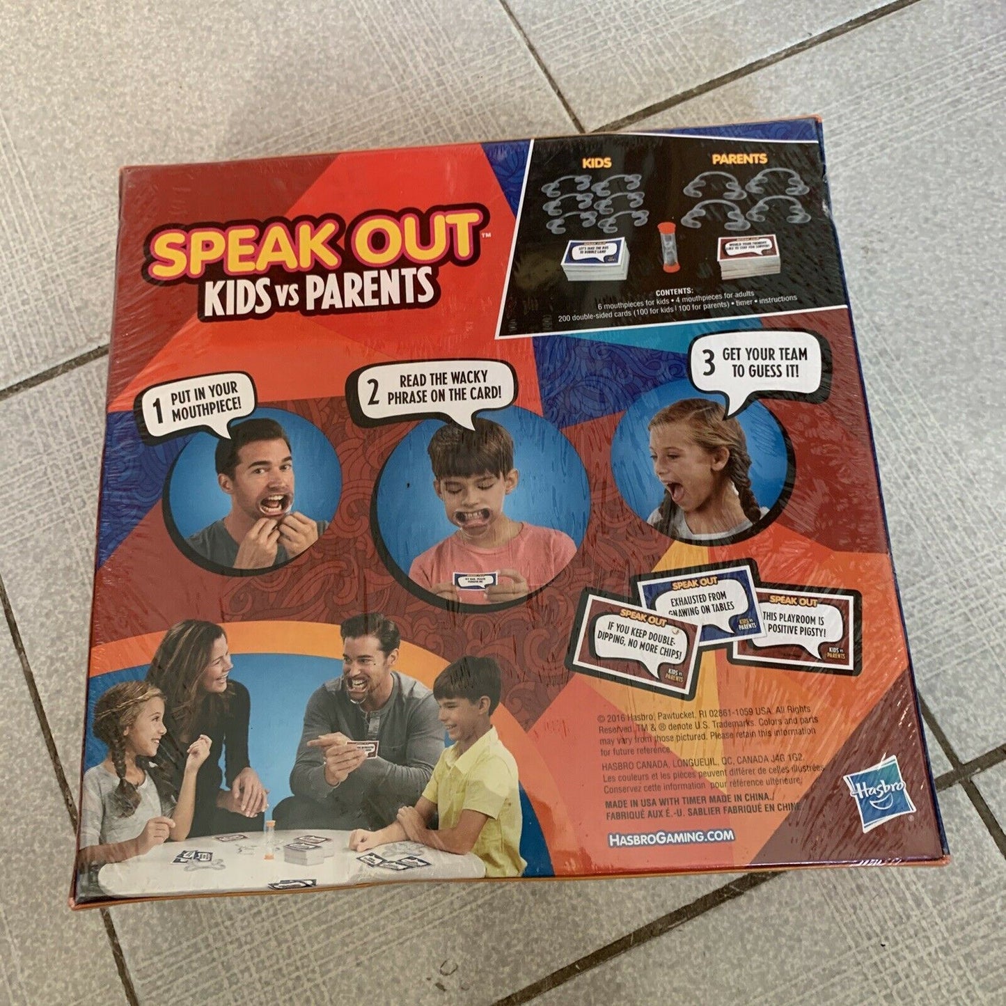 *New Sealed* Hasbro Speak Out Kids vs Parents Family Game