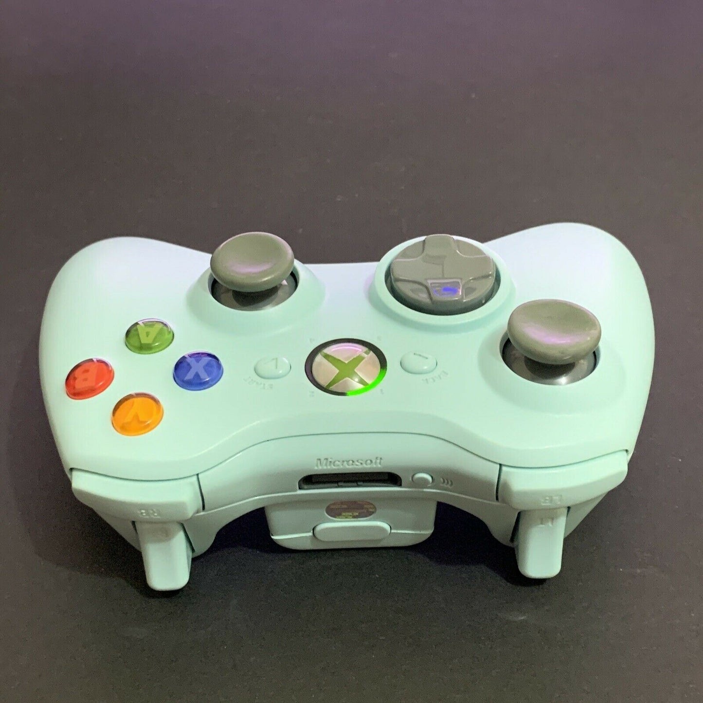 Genuine Official Microsoft Xbox 360 Wireless Controller - Light Blue. RARE!