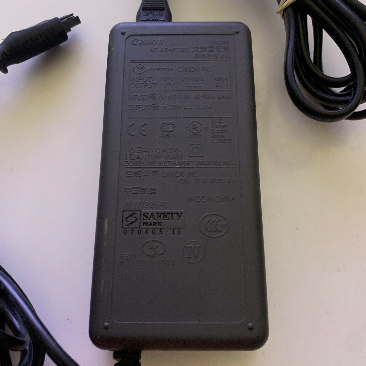 Genuine Canon K30286 Power Supply 32V 0.7A AC Adapter for CanoScan Scanner