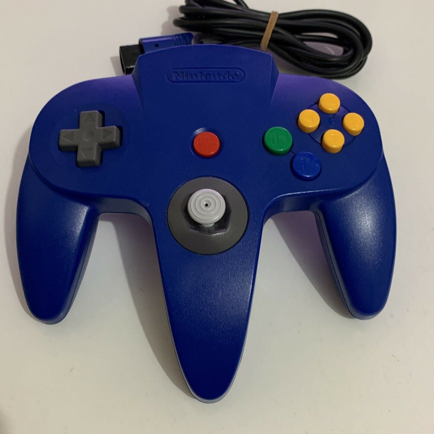 Genuine Official Nintendo 64 N64 Controller Blue NUS-005 Joystick Buttons v good