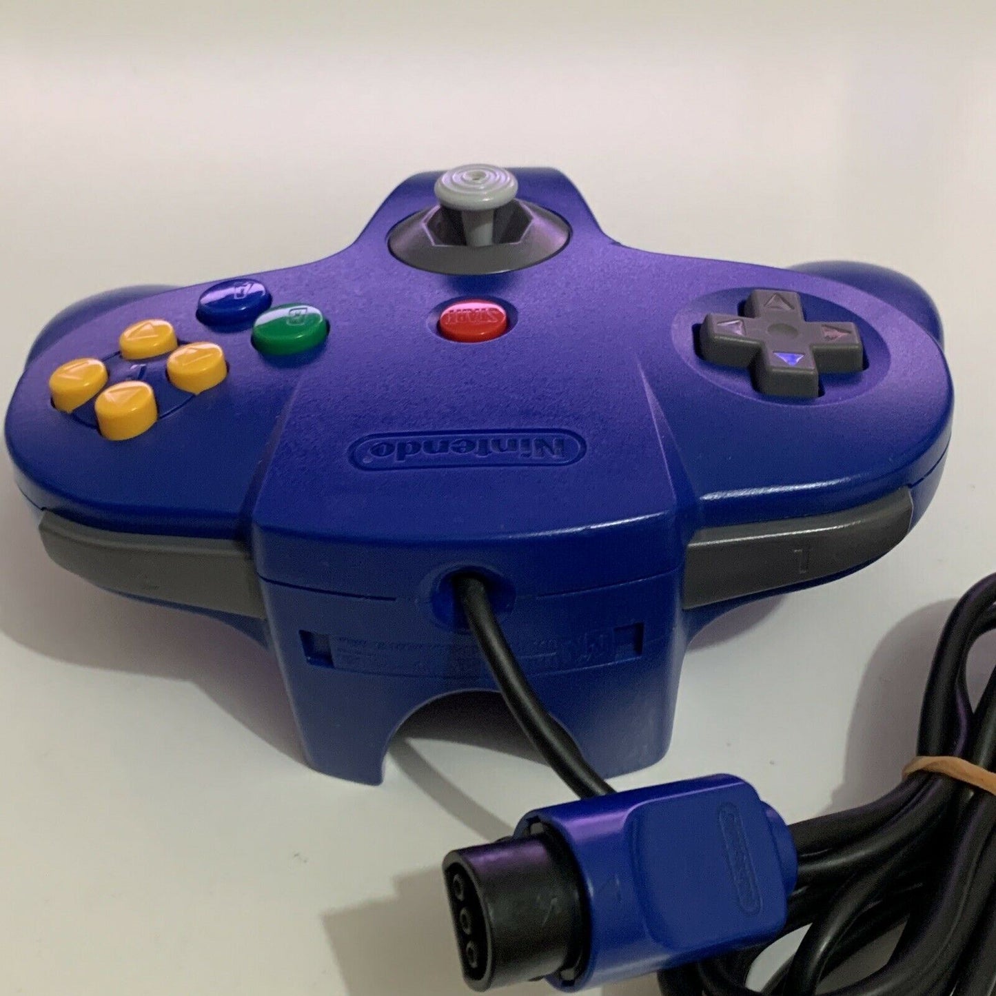 Genuine Official Nintendo 64 N64 Controller Blue NUS-005 Joystick Buttons v good