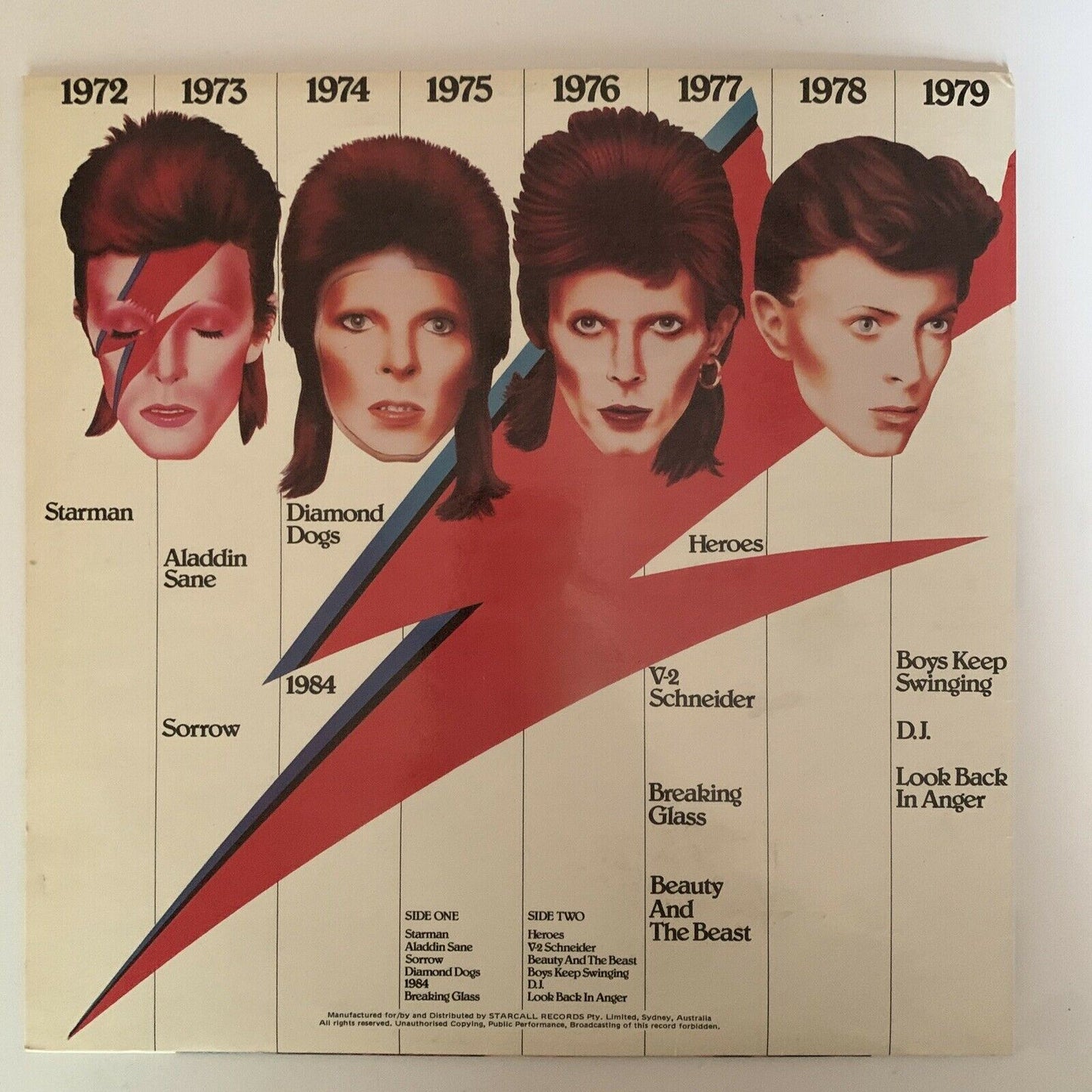 Bowie! Chameleon - Vinyl Record 1979 David Bowie Australian Release 1st edition