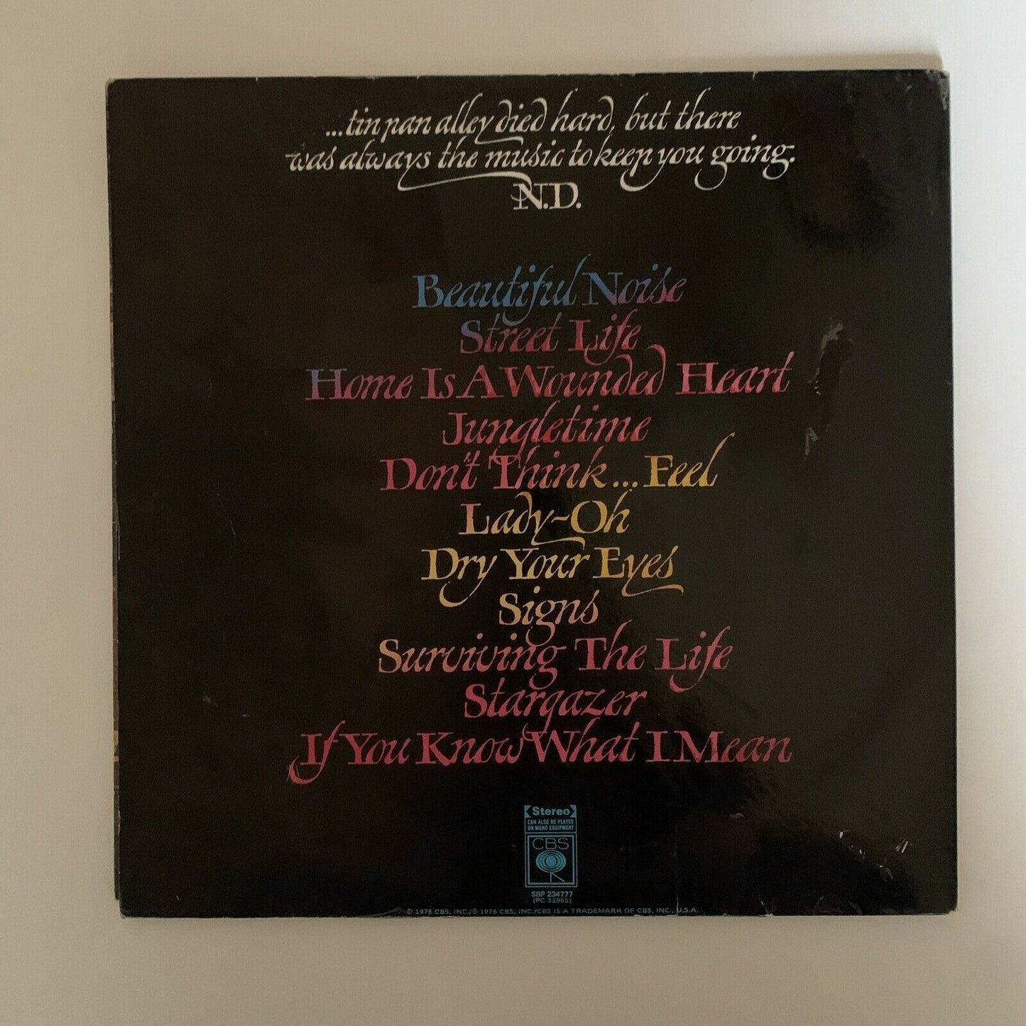 Neil Diamond - Beautiful Noise Vinyl 1976