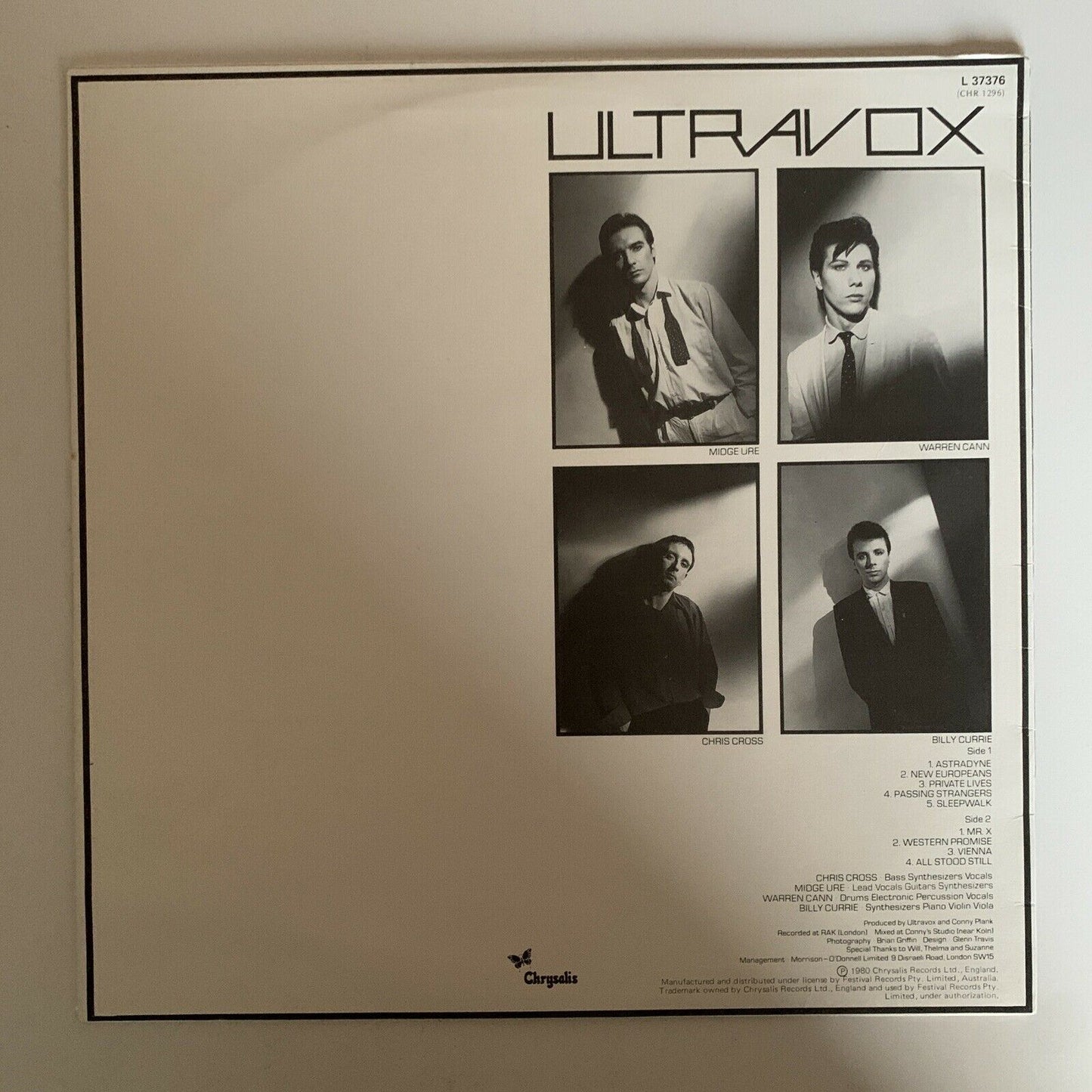 Ultravox – Vienna (Vinyl Record, 1980)