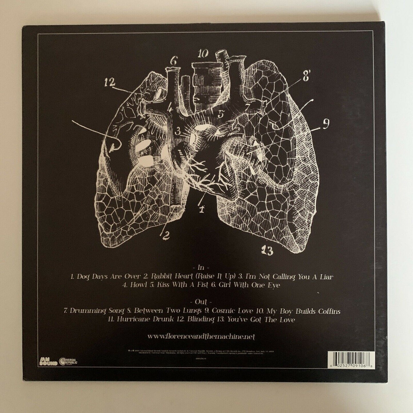 Lungs by Florence + the Machine (Vinyl, 2009, Island (Label))