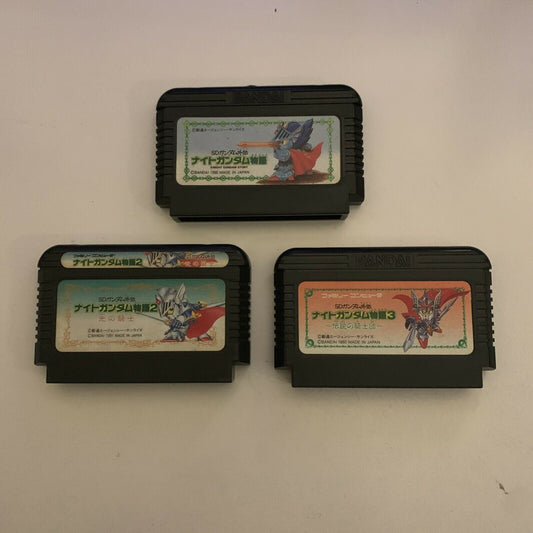 SD Gundam Legend: Knight Gundam 1, 2, 3 - Nintendo Famicom NES Japan NTSC-J Game