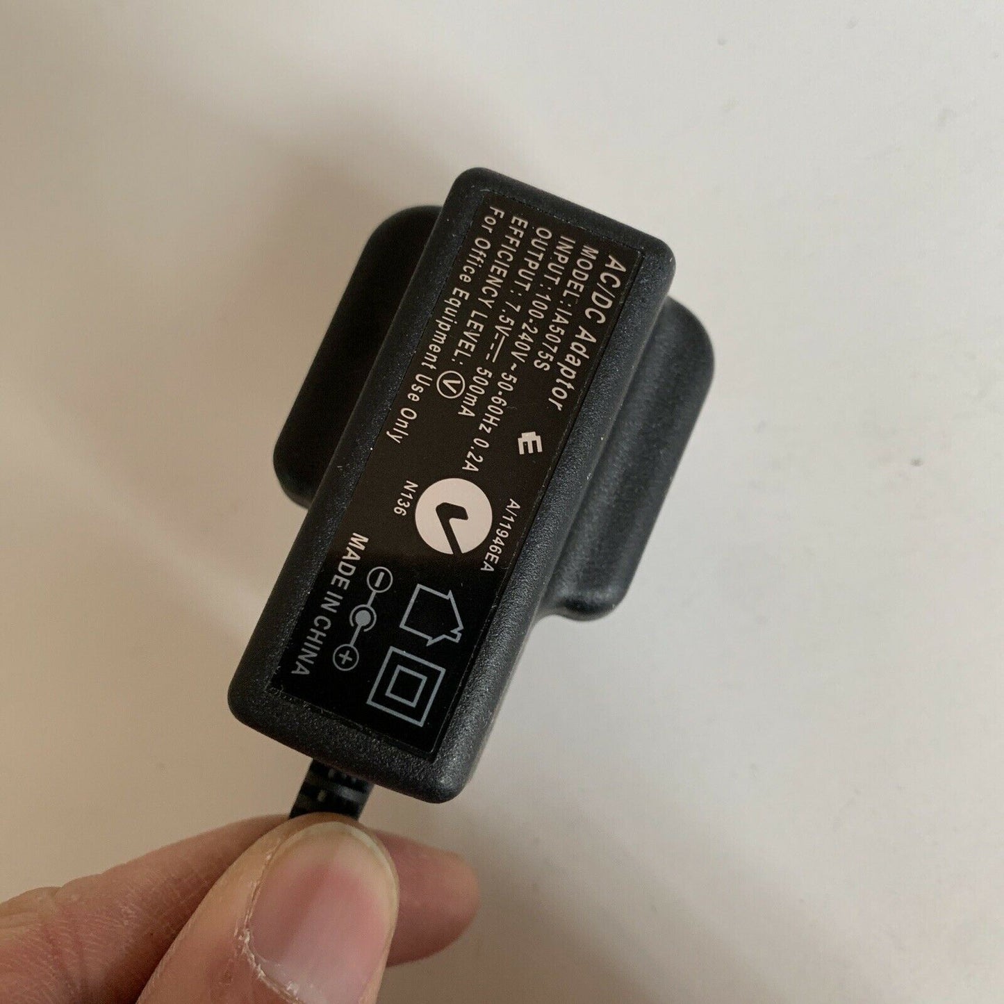 Sagemcom Base Charger & AC Adapter IA5075S 7.5v