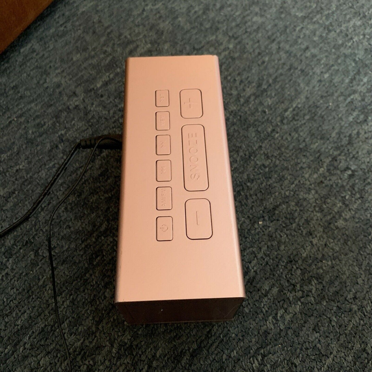 Anko Rose Gold Big Display Clock Alarm Radio CAA18030 Retro Unit