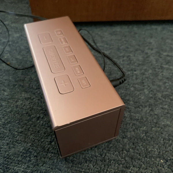 Anko Rose Gold Big Display Clock Alarm Radio CAA18030 Retro Unit