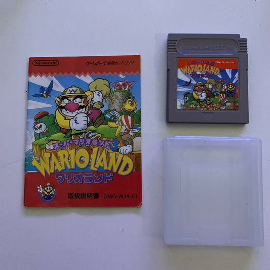 Wario Land - Nintendo Gameboy Japan DMG-WJA-01 1993 with Manual