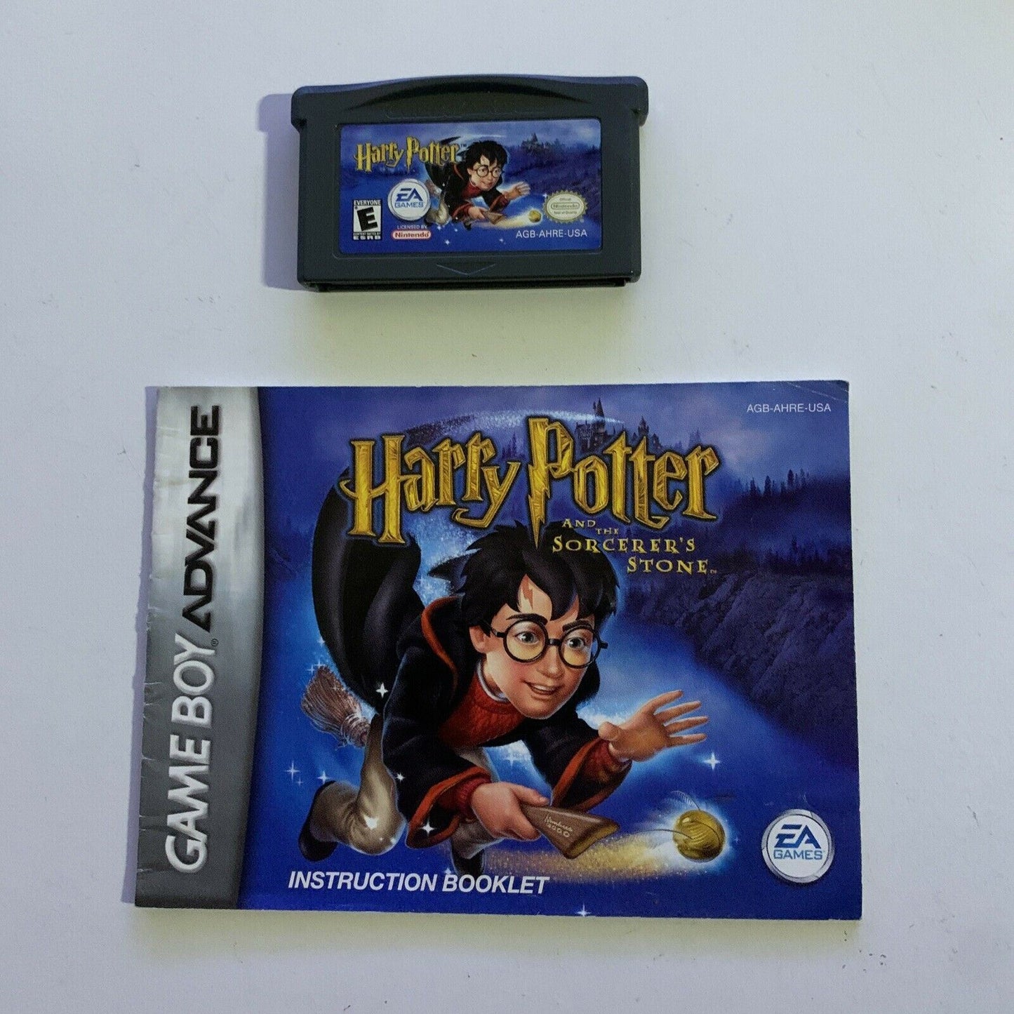 Harry Potter and The Sorcerer's Stone - Nintendo Gameboy Advance GBA with Manual