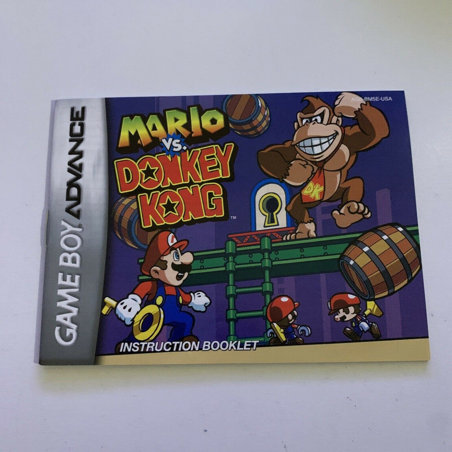 Mario Vs Donkey Kong - Nintendo Gameboy Advance GBA Game with Manual