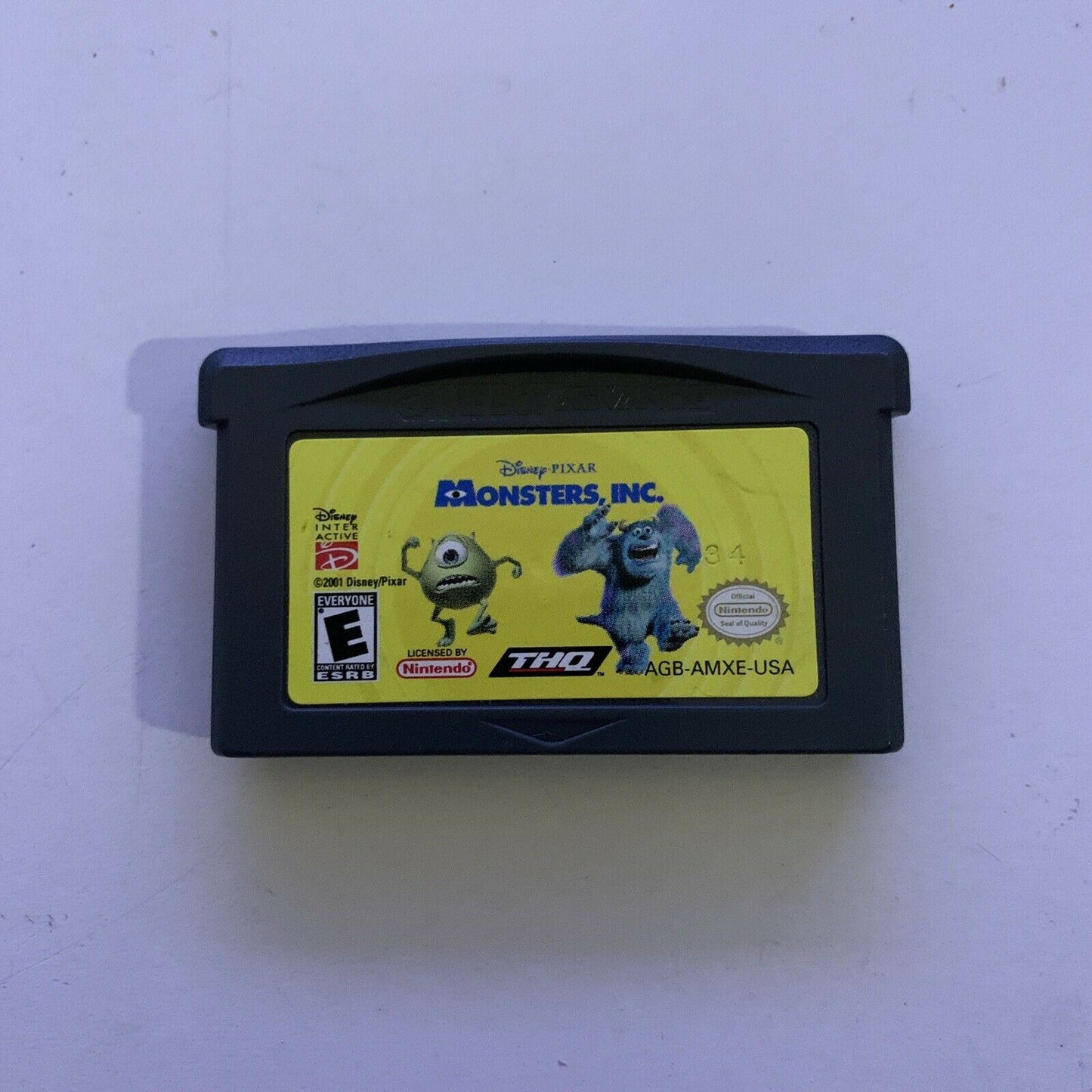 Disney Pixar Monster Inc - Nintendo Gameboy Advance GBA Game with Manual