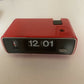 Vintage Copal Quartz Alarm Flip Red Clock QP-214 Battery Operated Made in Japan