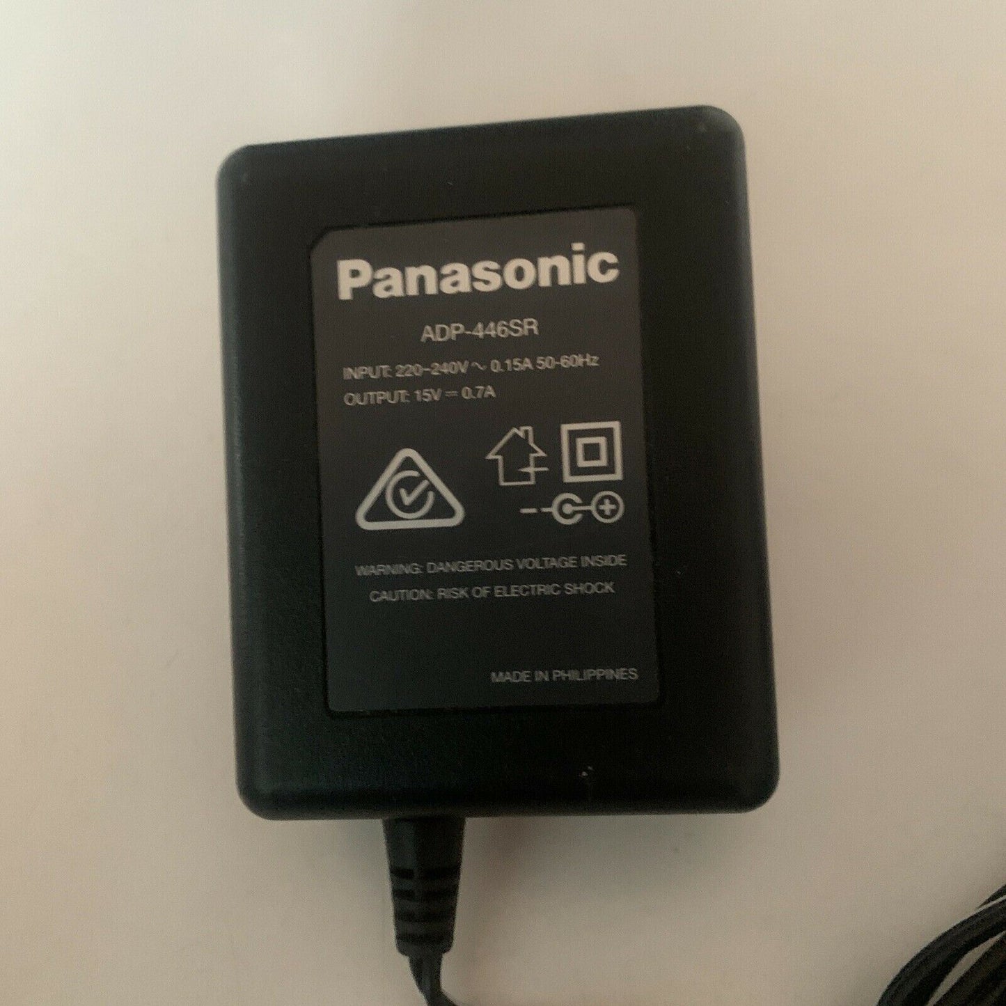 Genuine Panasonic ADP-446SR AC Adapter 15V 0.7A Power Supply