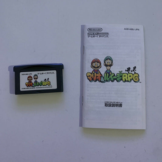 Mario & Luigi RPG - Nintendo Gameboy Advance GBA Japan with Manual