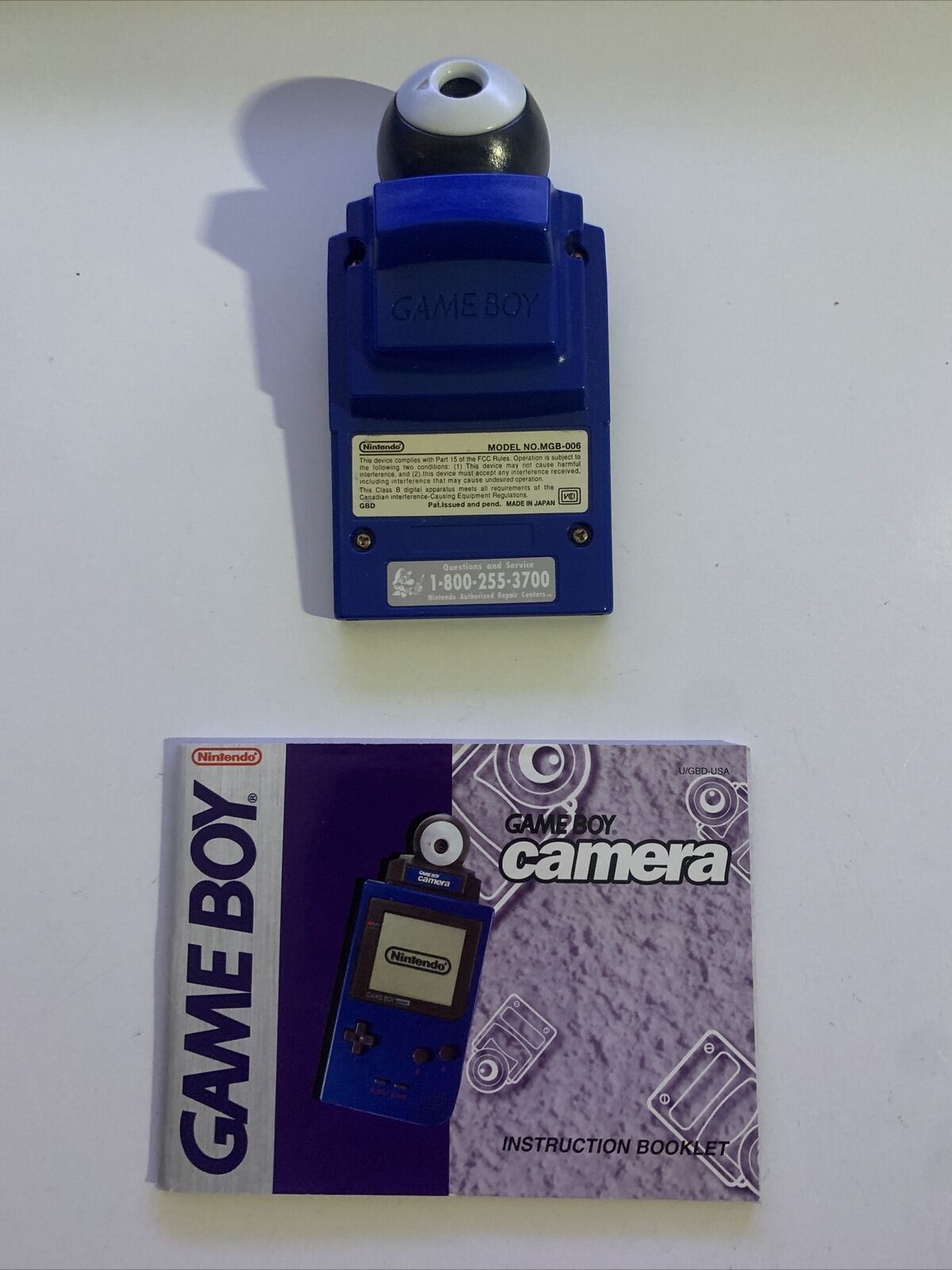 Official Nintendo Gameboy Camera MGB-006 Blue Genuine with Booklet ...