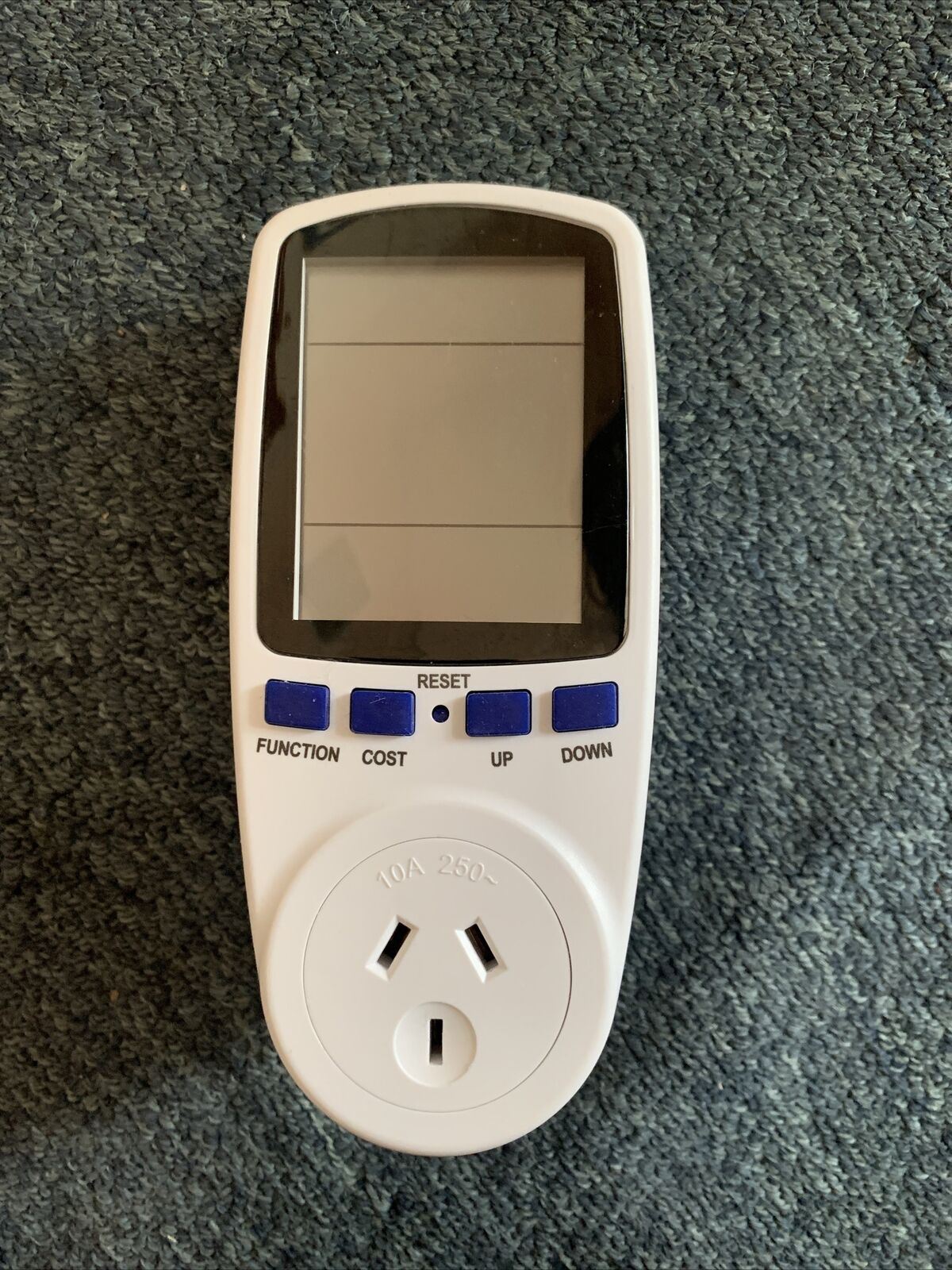 Australian Power Consumption Meter 240V AC 10A Intertek Retro Unit