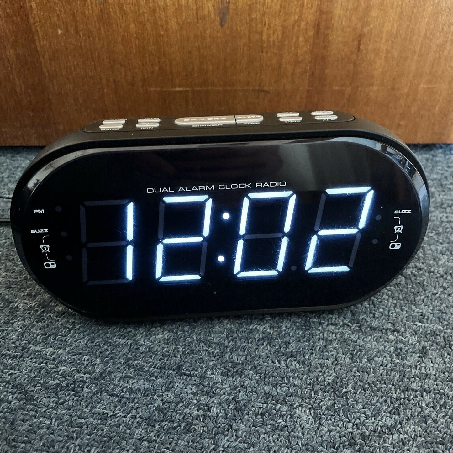 Audiosonic CR-228PL Big Display Alarm Clock Radio