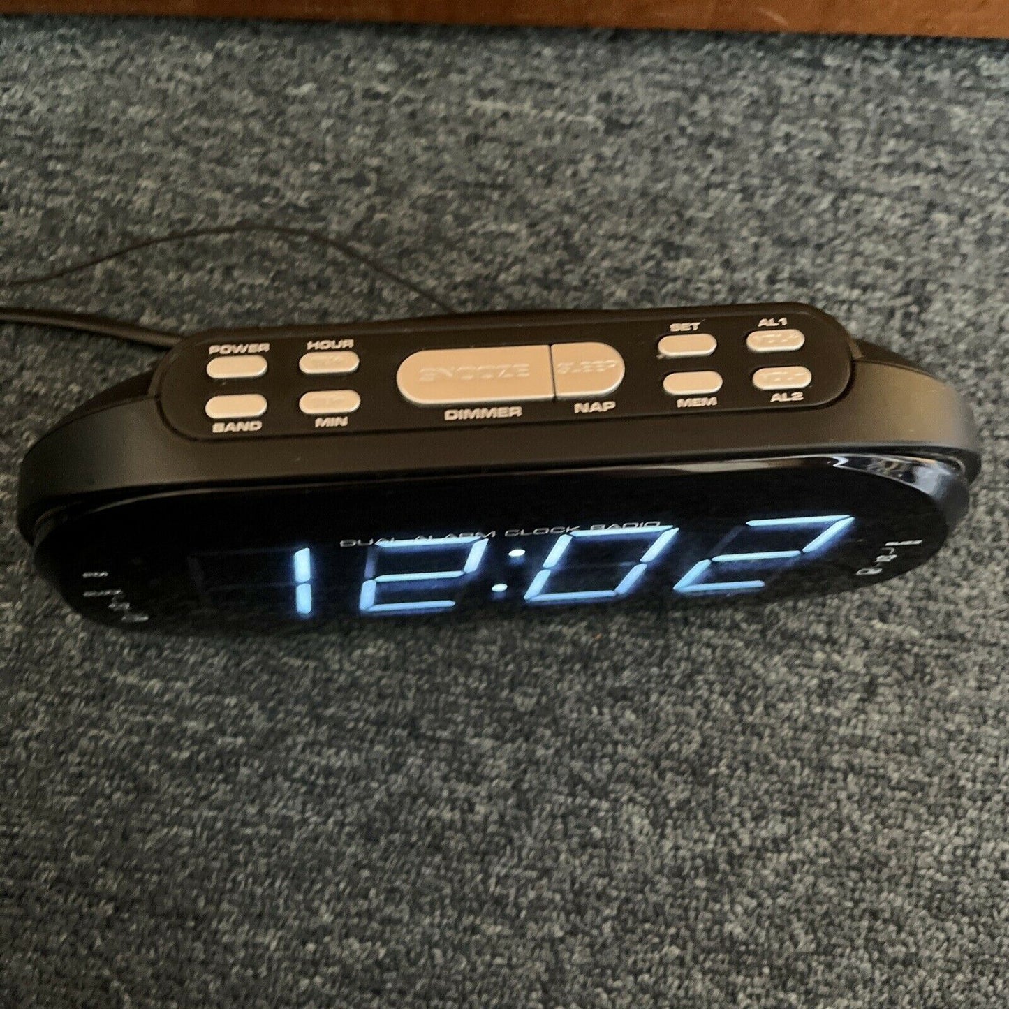 Audiosonic CR-228PL Big Display Alarm Clock Radio