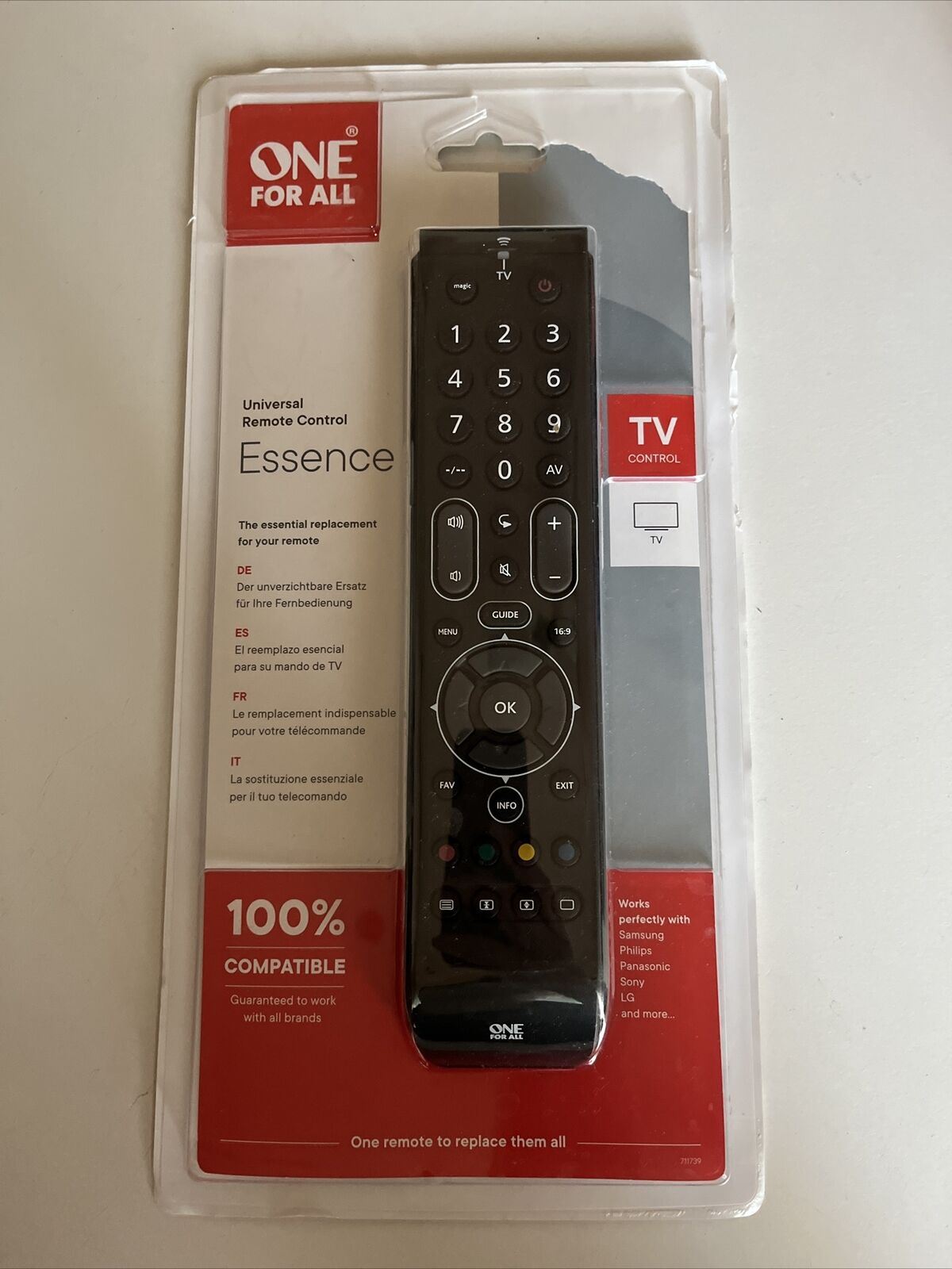 OneForAll Essence TV Universal Remote Control