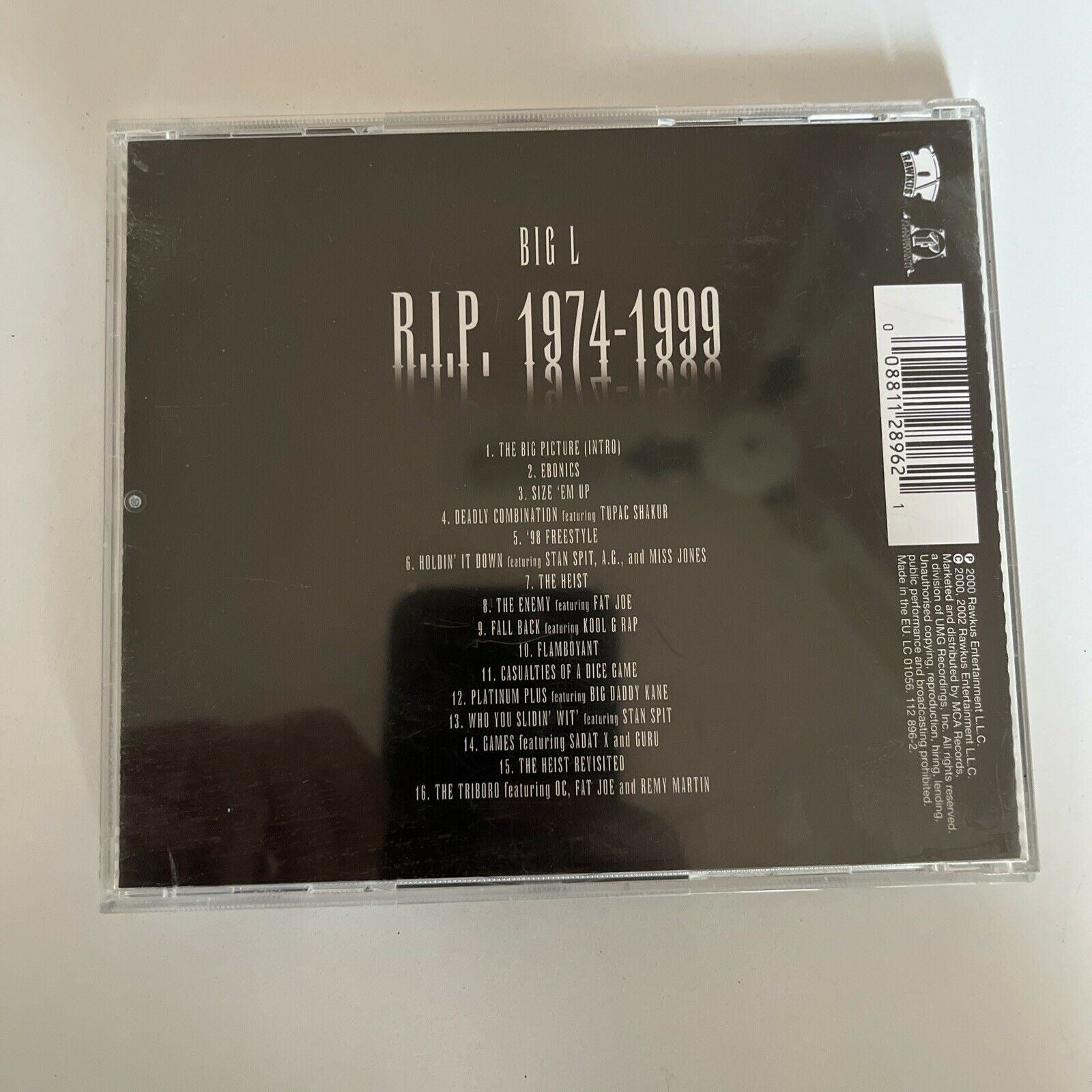 Big L – The Big Picture (1974 - 1999) CD, Rawkus – Retro Unit