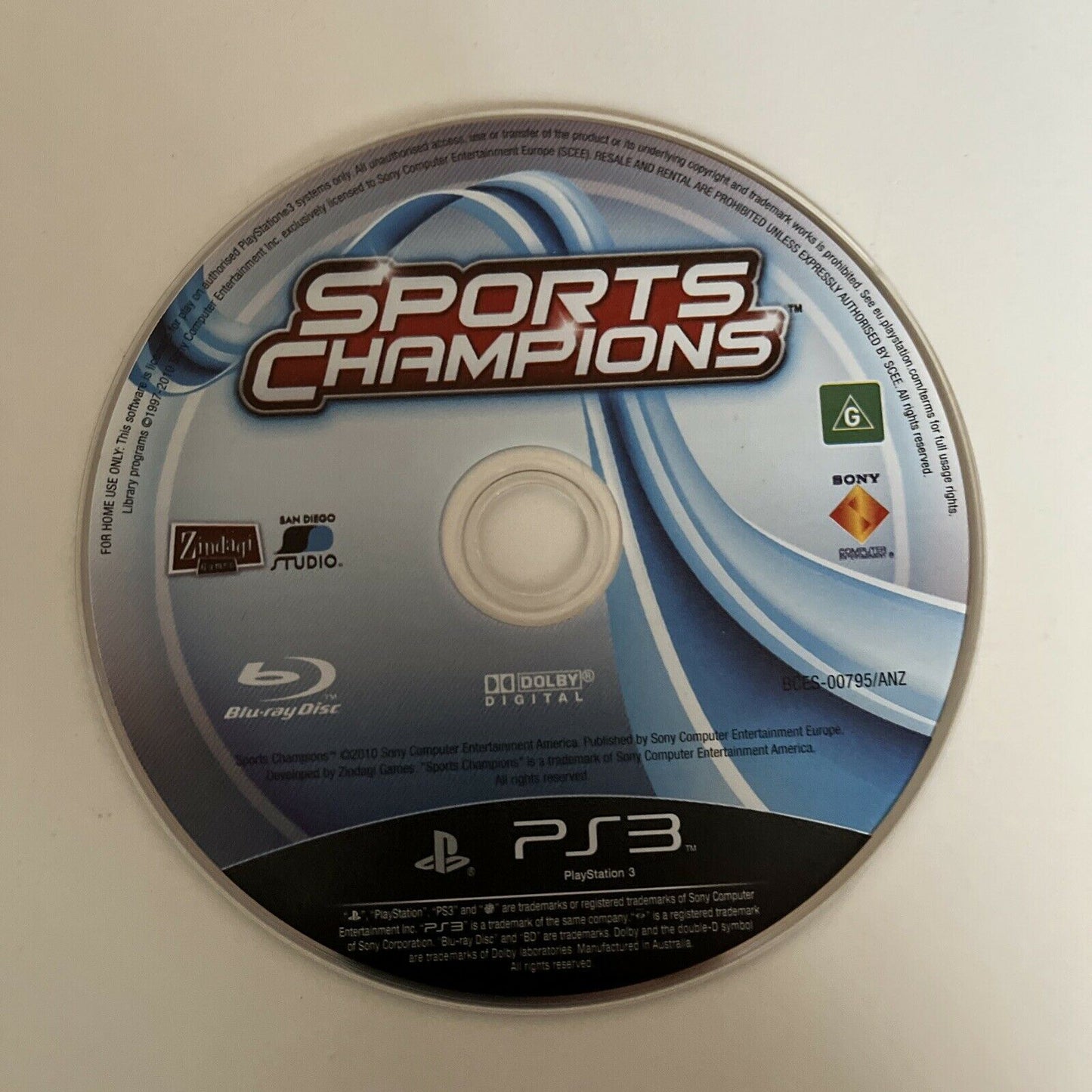 Sports Champions - Playstation PS3 Game + Manual