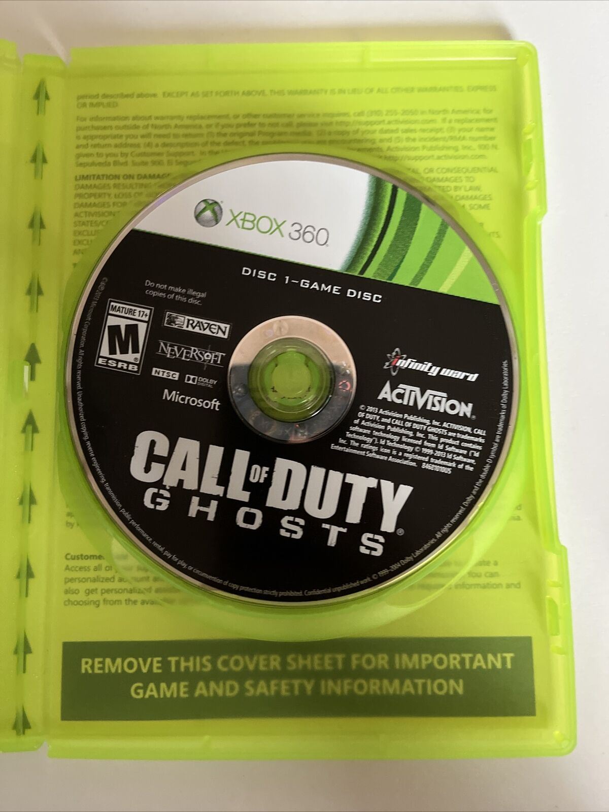 Call of Duty: Ghosts - Microsoft Xbox 360 NTSC Version