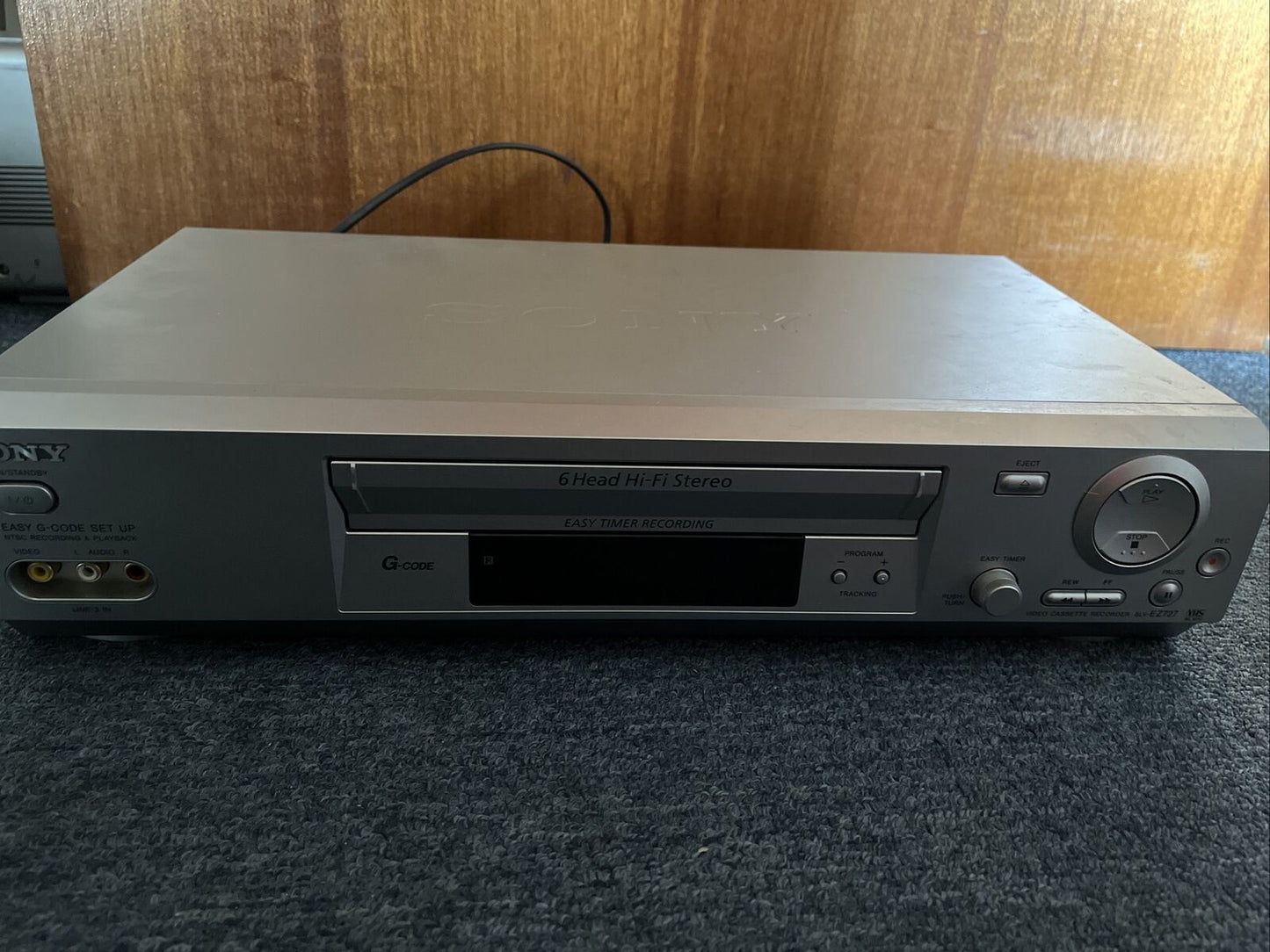 Sony SLV-EZ727 VCR VHS Video Cassette Recorder Player 6-Head - Tested & Working