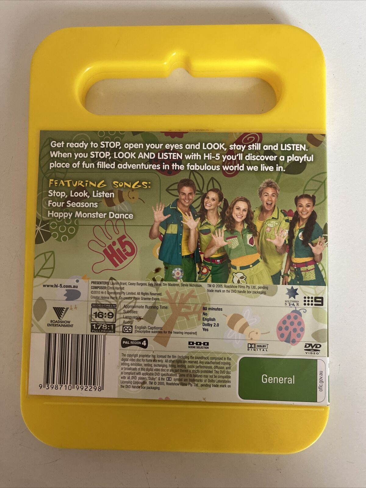 3x Lot Hi-5 (DVD) Stop Look Listen, Surprise Live, Animal Adventures. Region 4