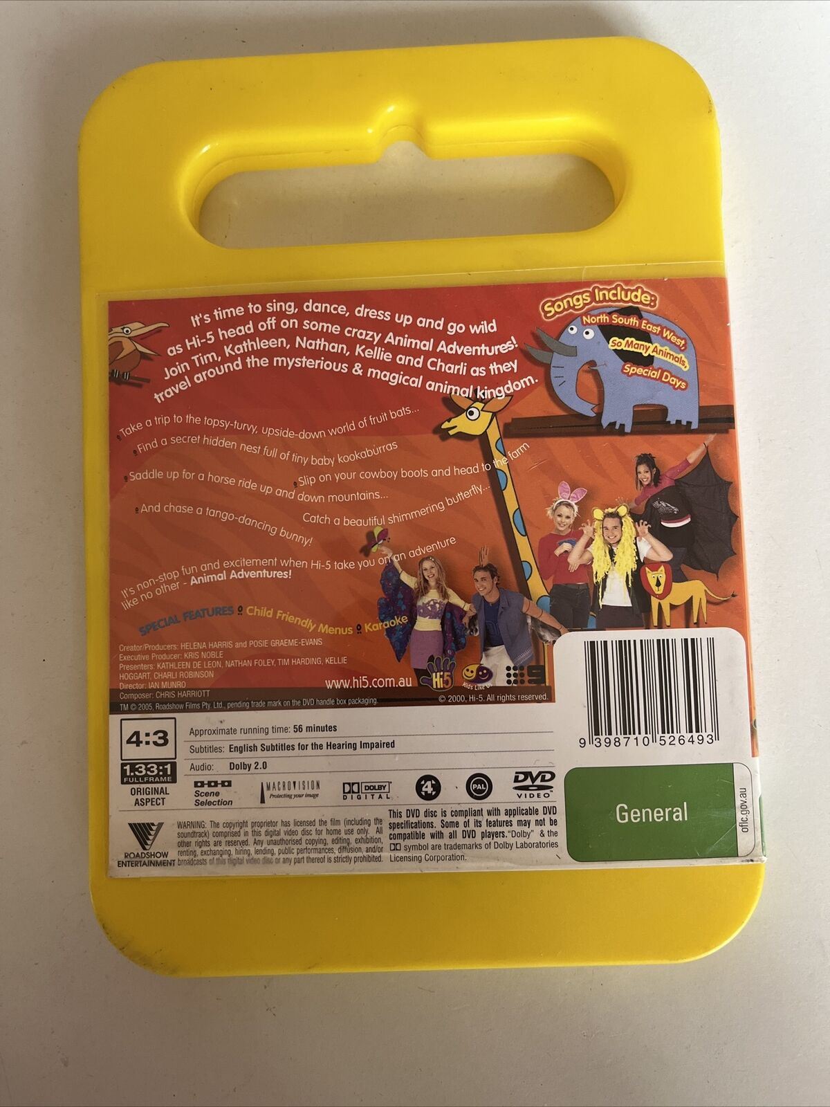 3x Lot Hi-5 (DVD) Stop Look Listen, Surprise Live, Animal Adventures. Region 4