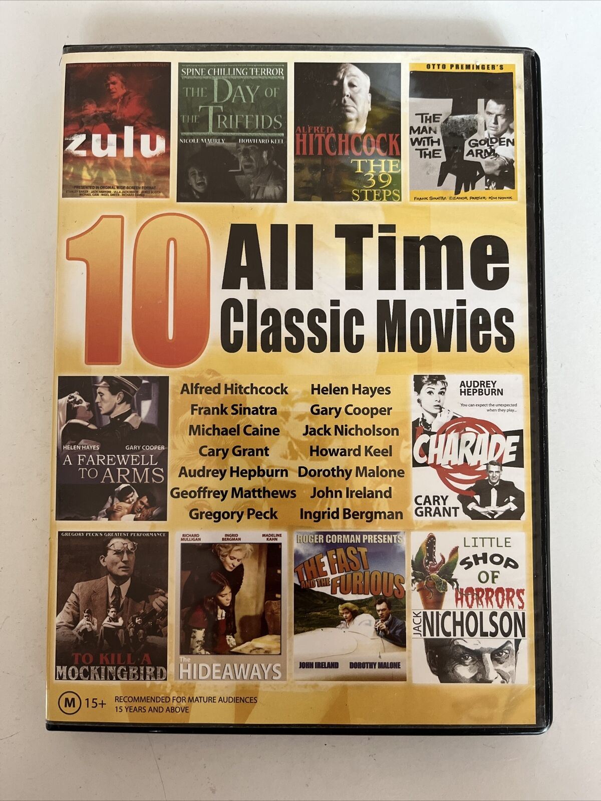 10 All Time Classic Movies (DVD) The 39 Steps, Zulu, Little Shop of Horrors...